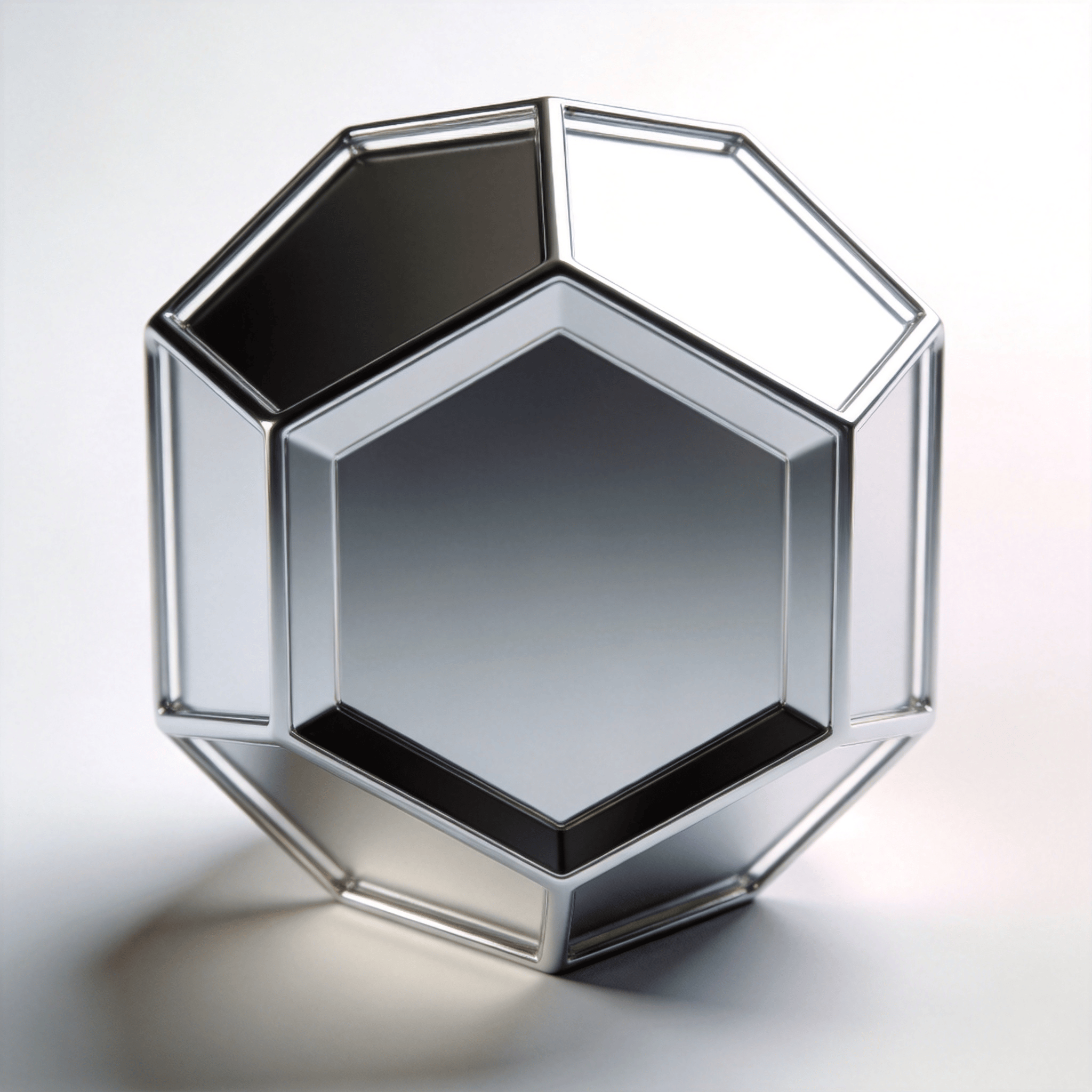Futuristic, Minimalist Dodecahedron