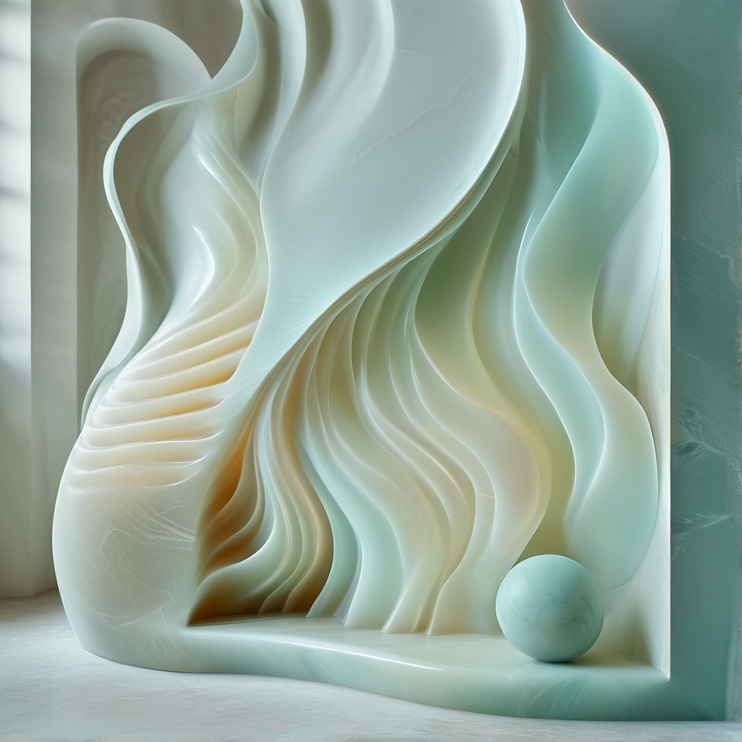 Abstract White Sculpture