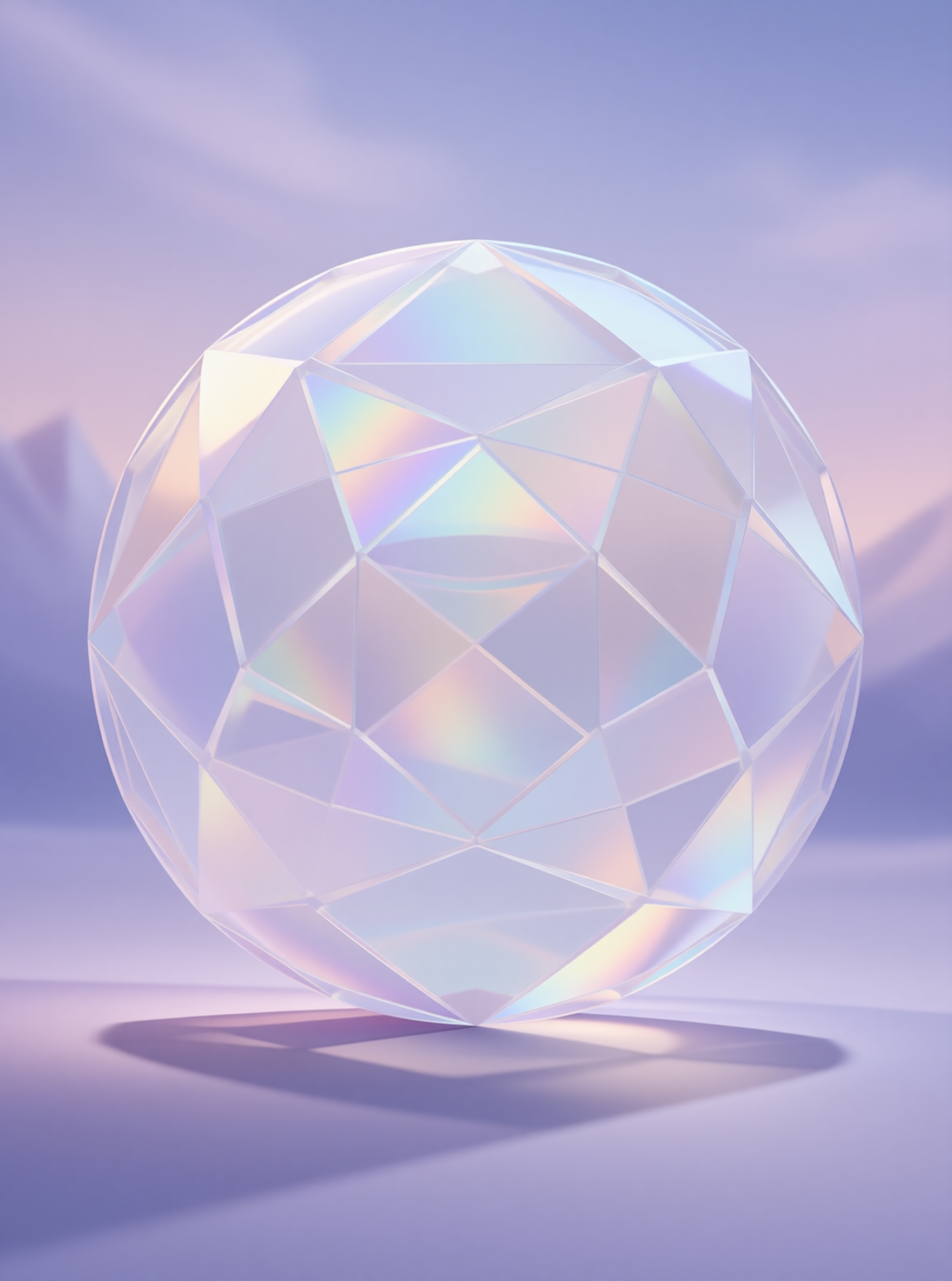 Iridescent Crystal Sphere