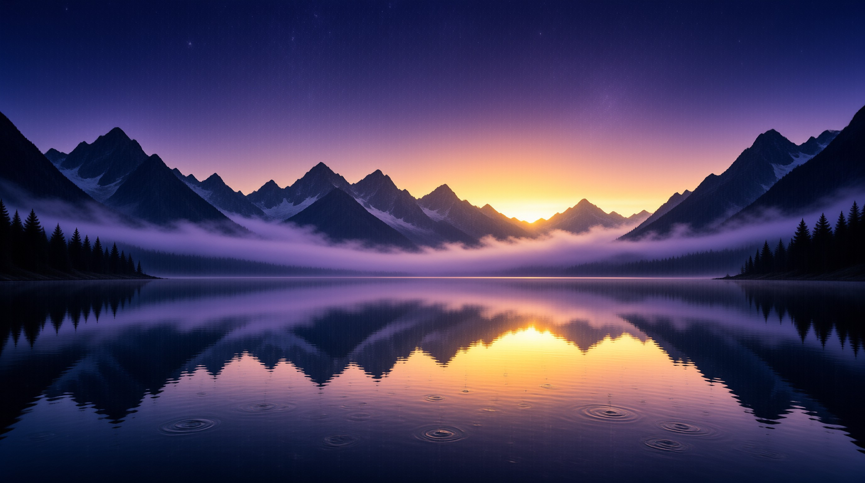 Mountain Lake Twilight