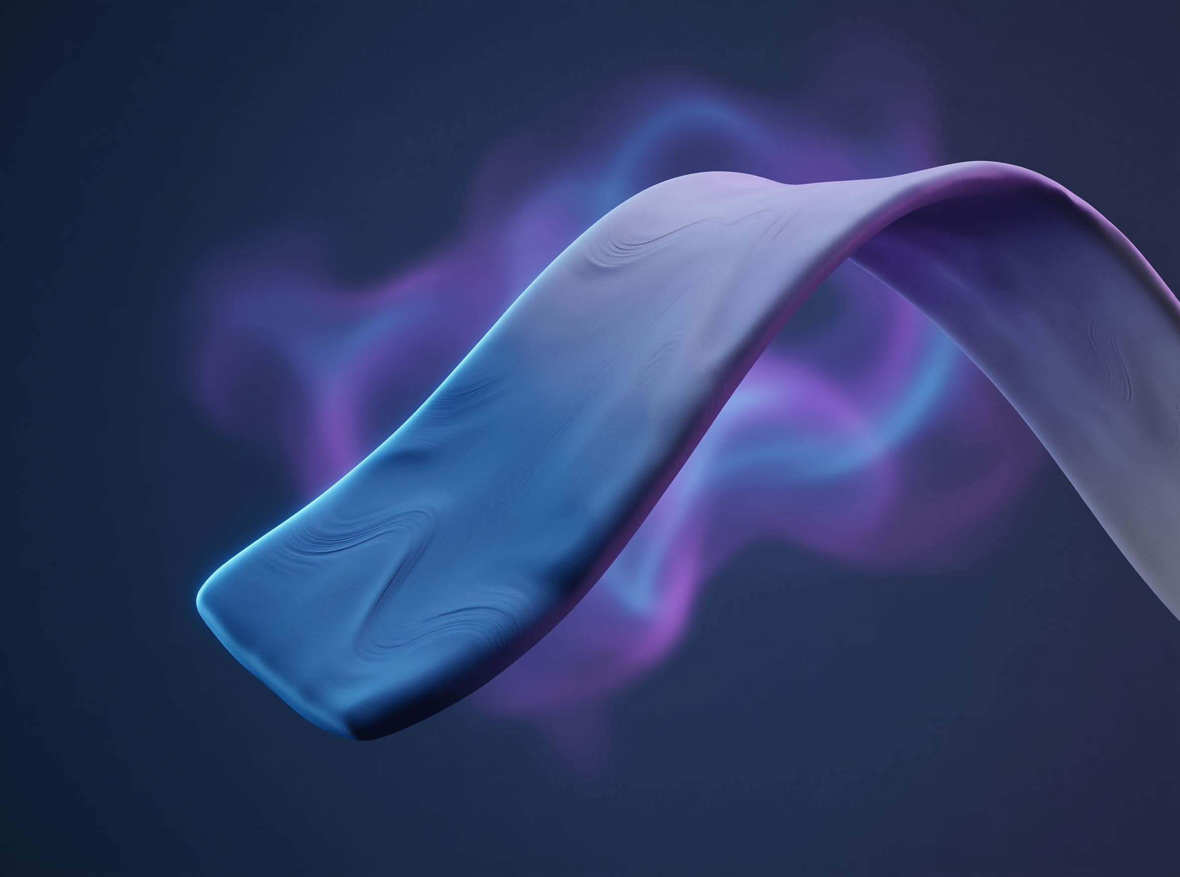 Abstract Curved Fluid Shape
