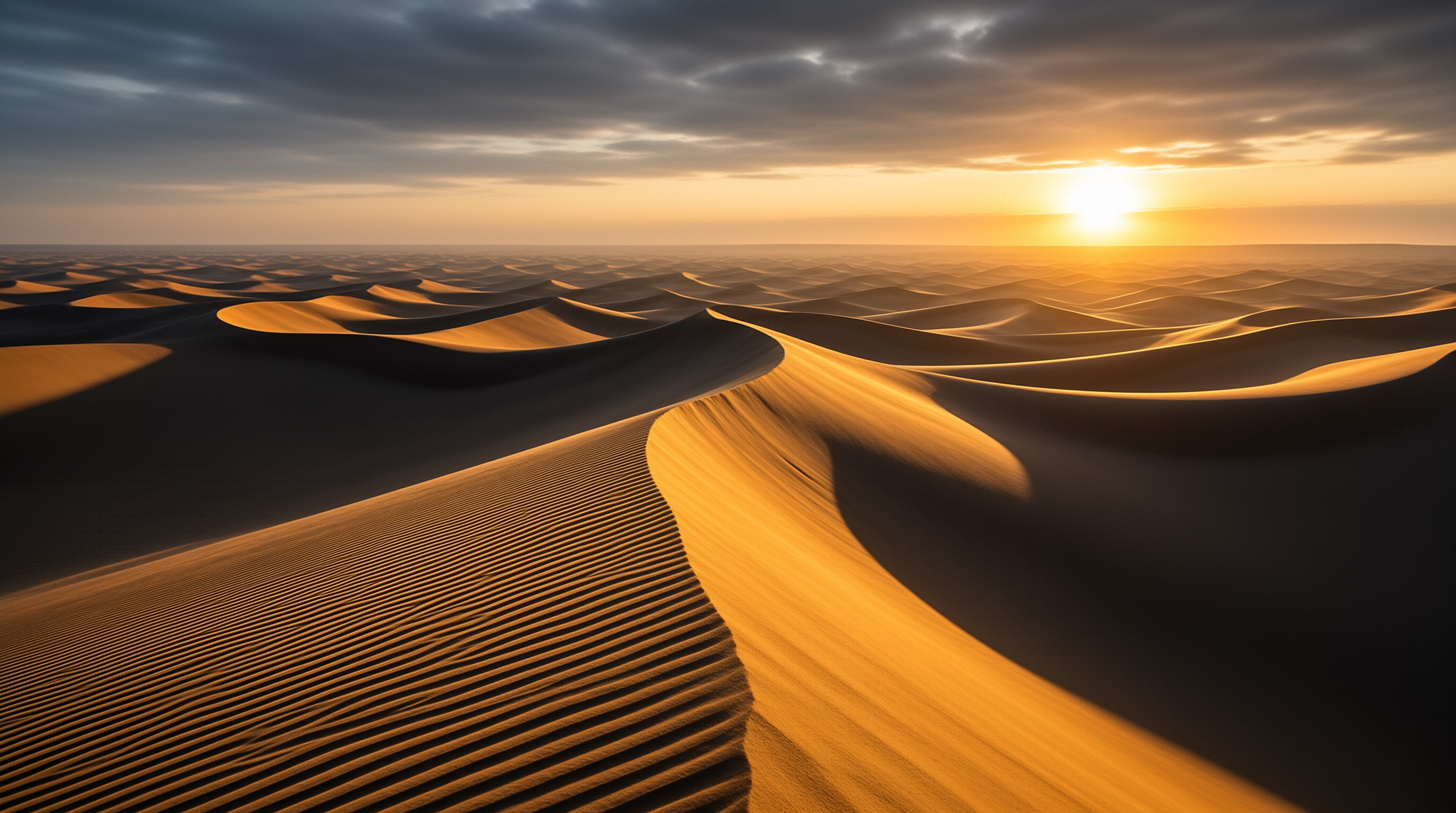 Golden Dunes at Sunset