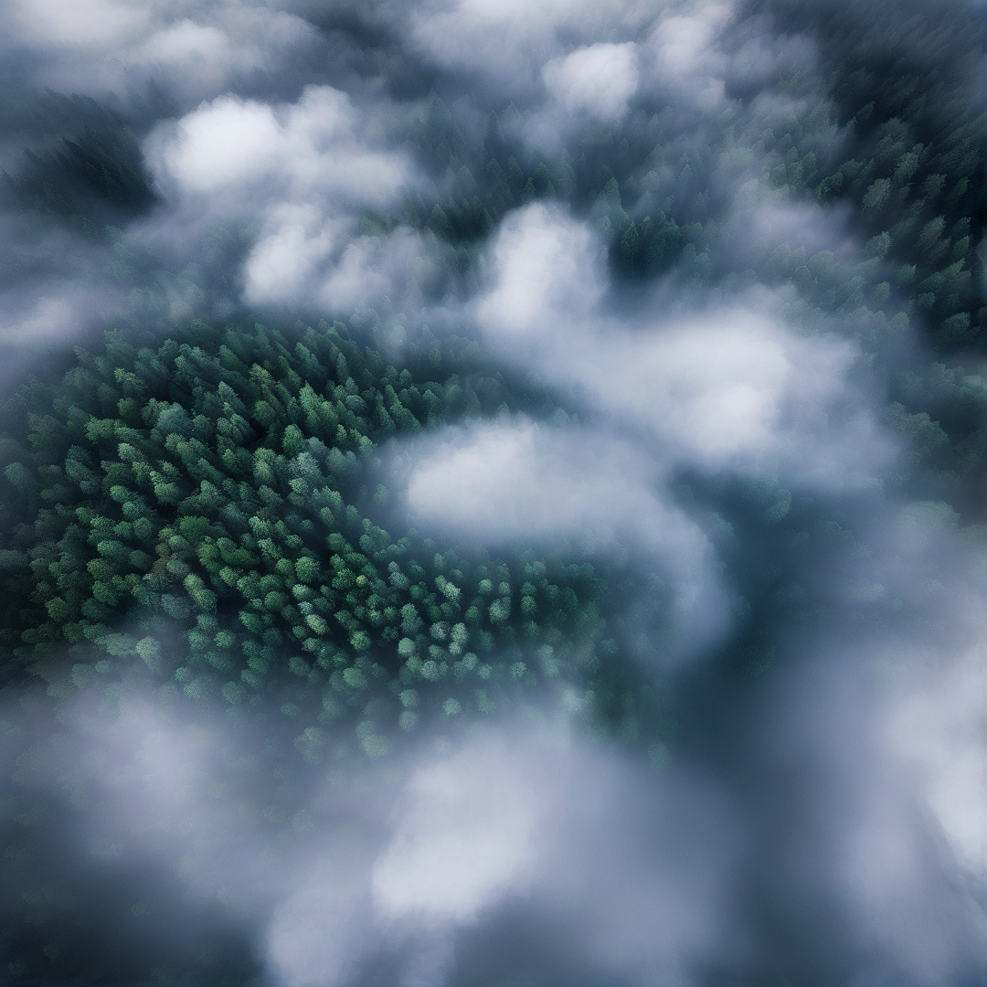 Misty Forest View