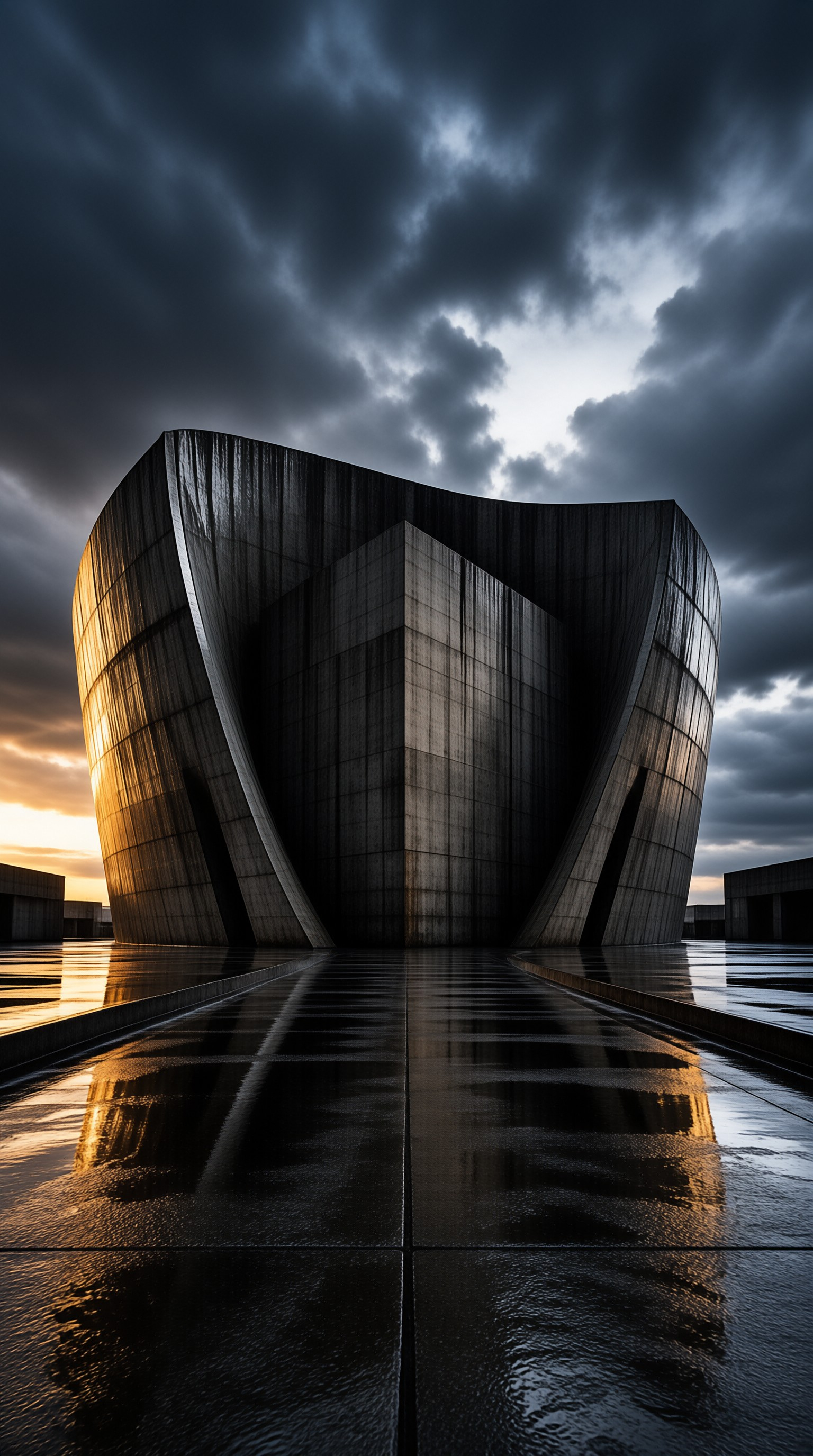 Brutalist Concrete Monument