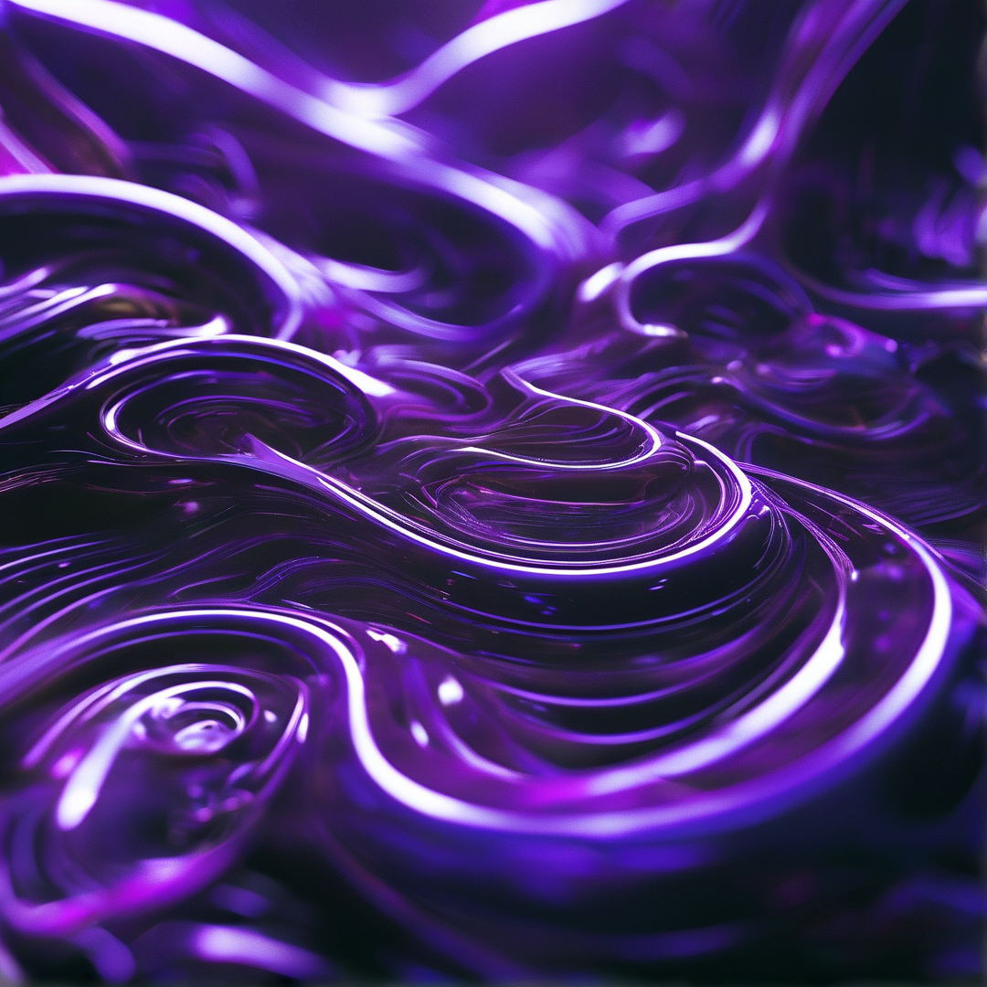 Glossy Purple Liquid Flow