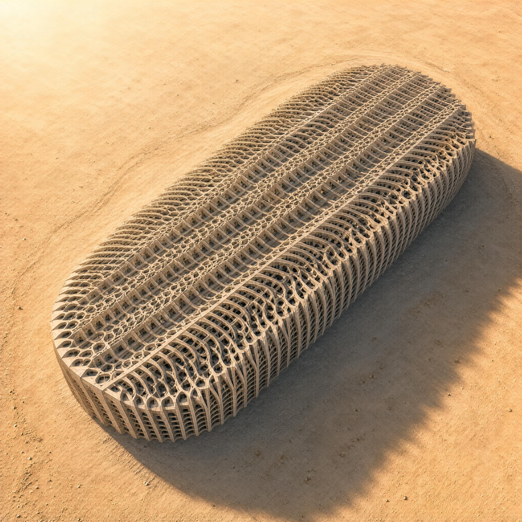 Lattice 3D Printed Sand Object