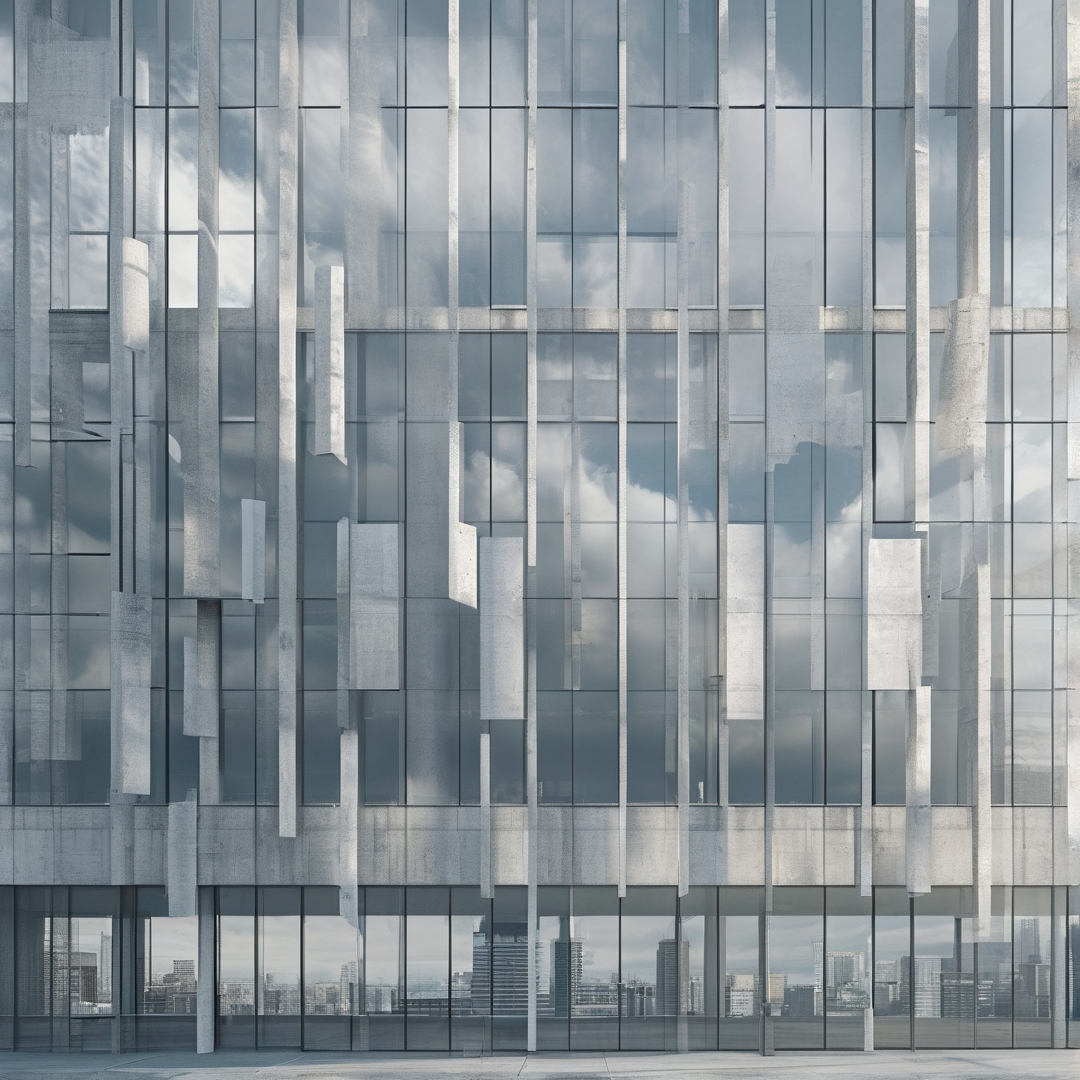 Modern Glass Building Facade