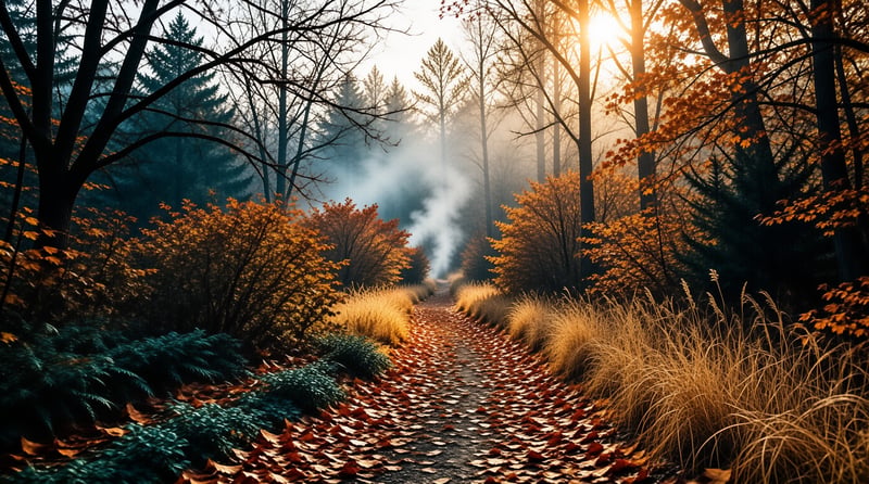 Golden Autumn Forest Trail