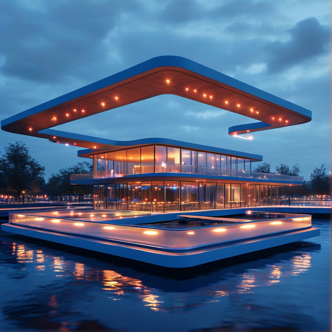 Floating Modern Building