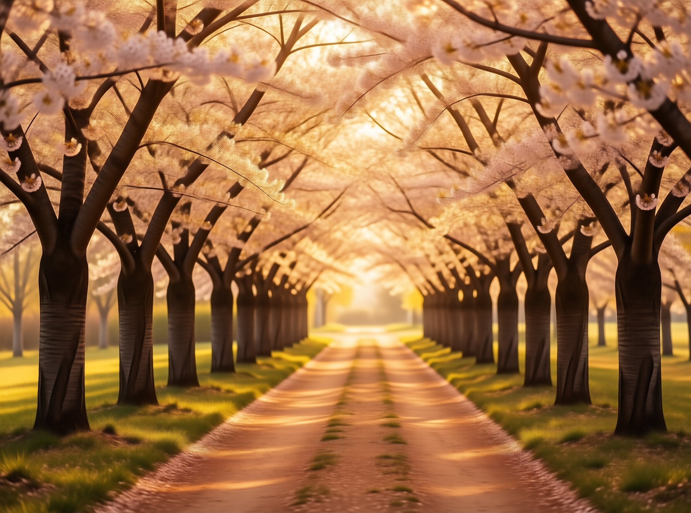Golden Blossom Tunnel