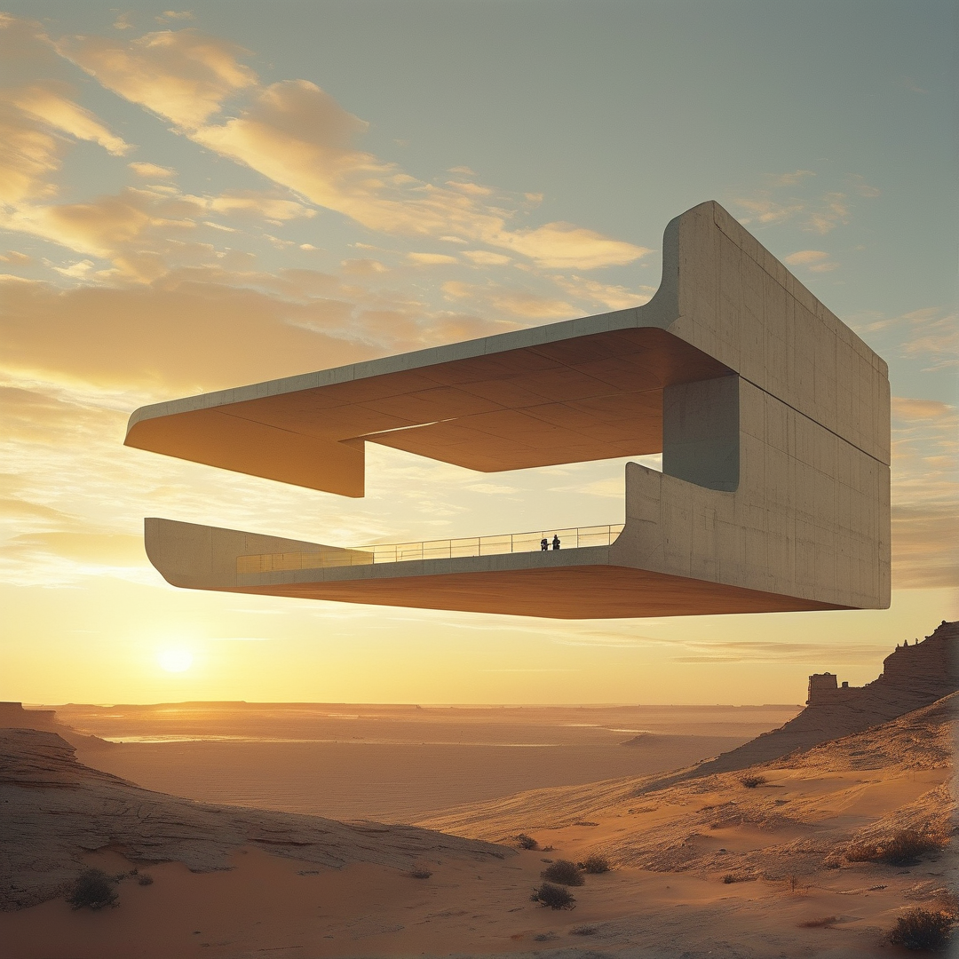 Floating Structure in Desert
