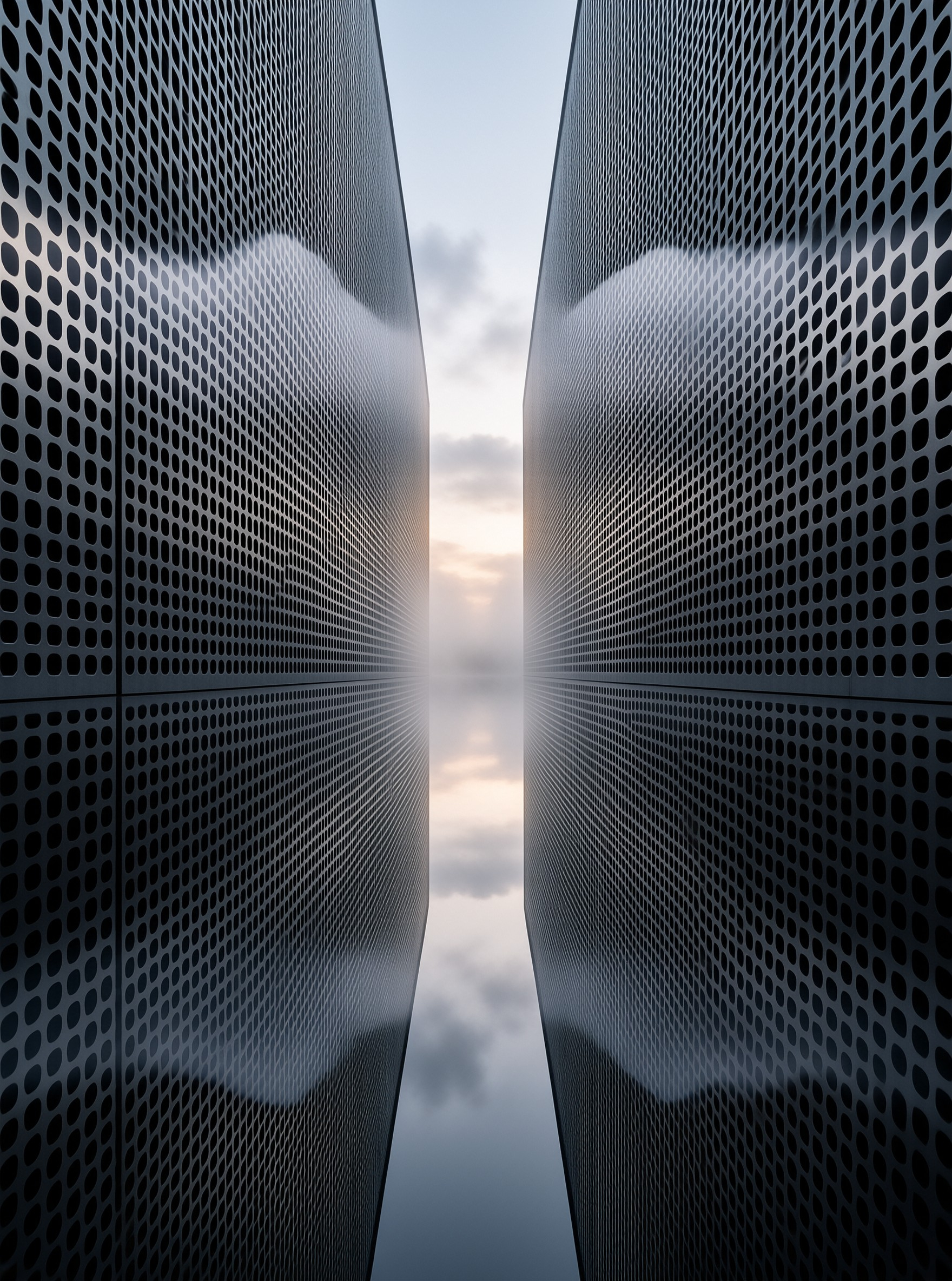 Perforated Metal Sky Gap