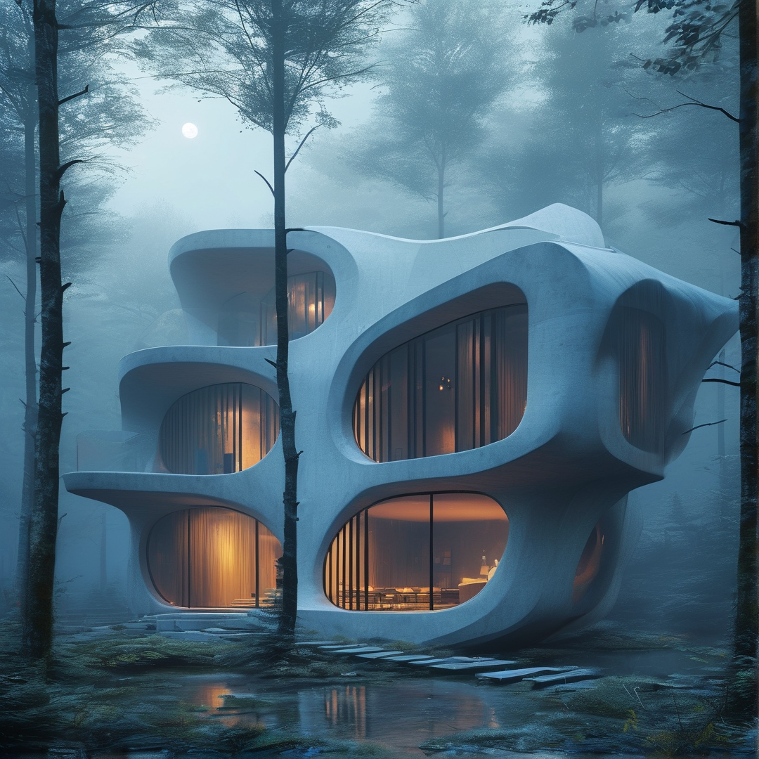 Futuristic Forest House