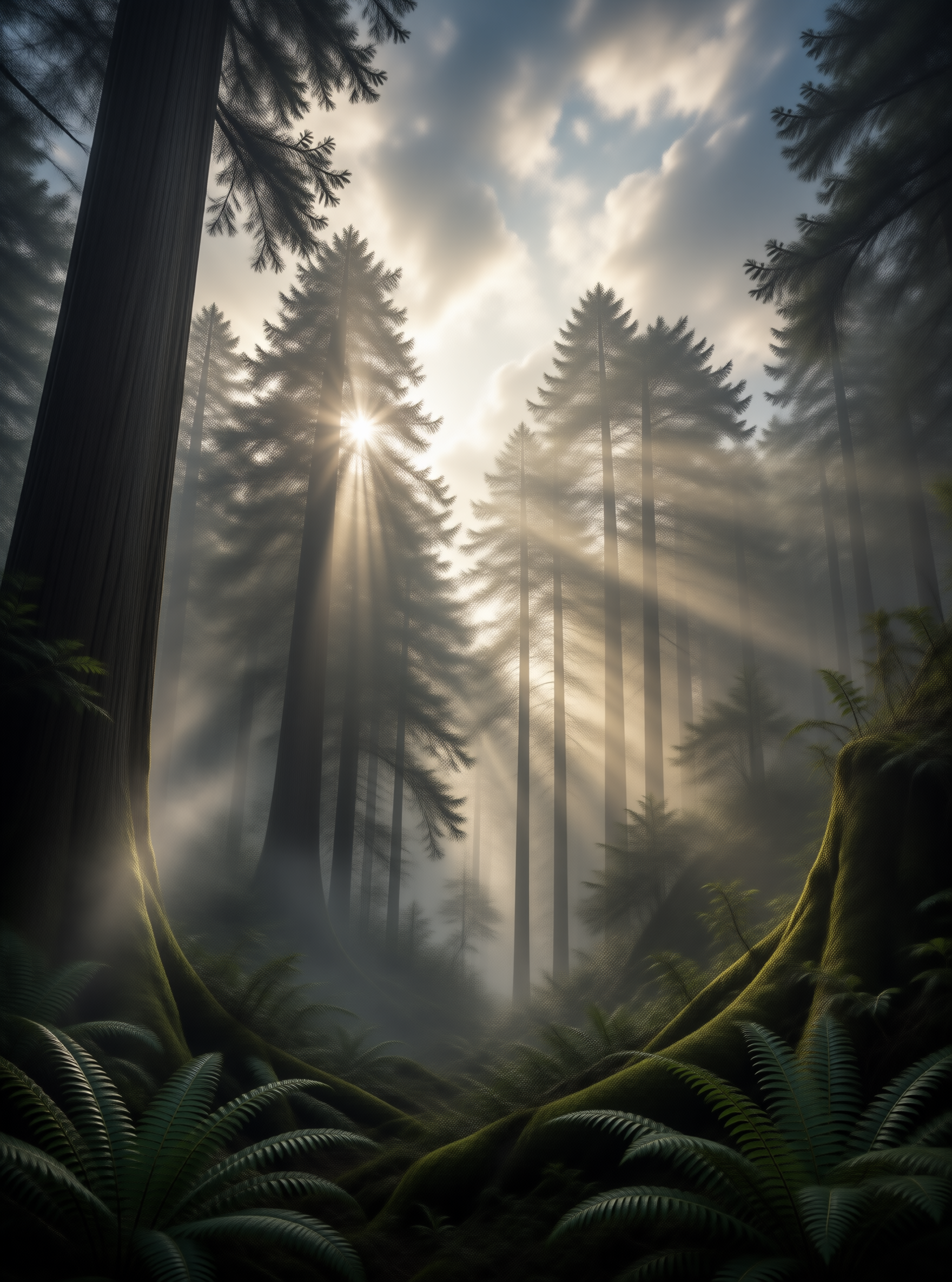 Sunbeam Redwood Landscape