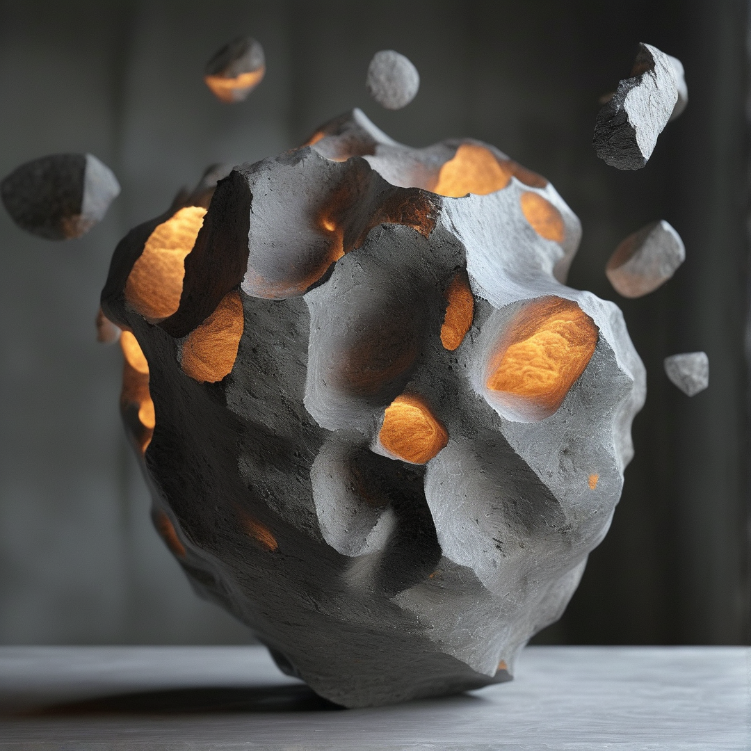 Glowing Rock Explosion