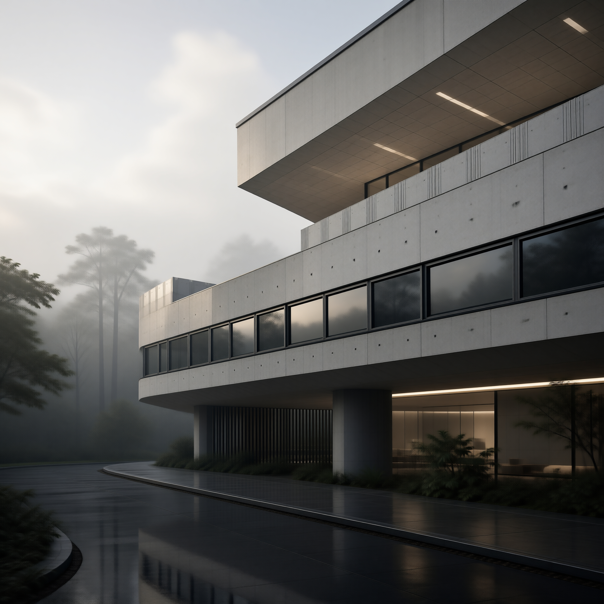 Modern Architecture in Mist