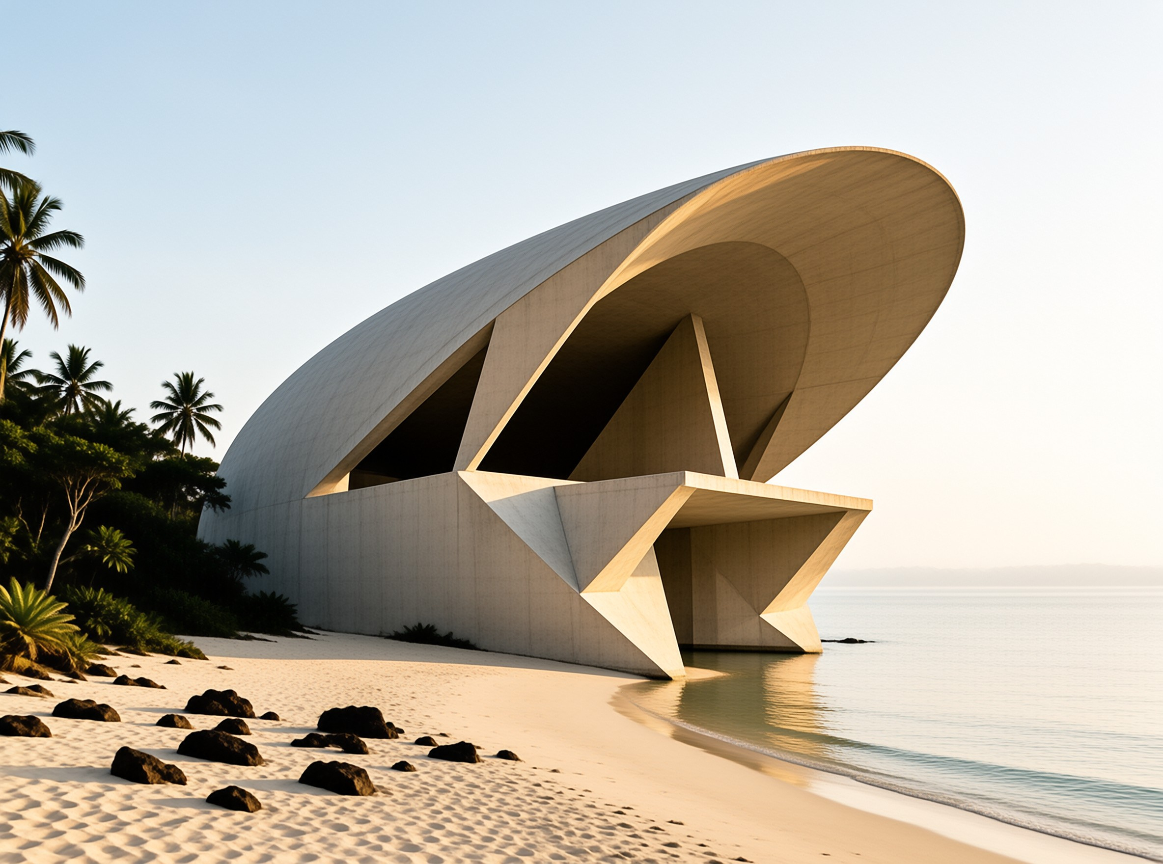 Futuristic Beach Building