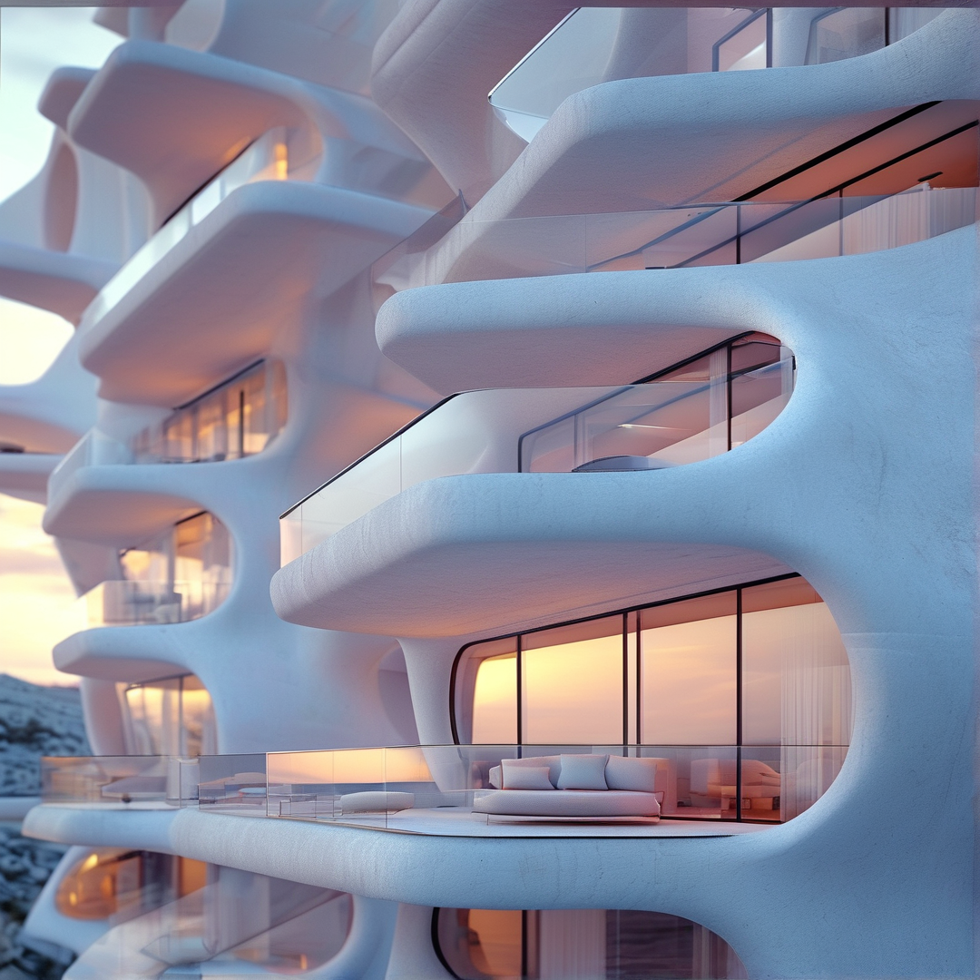 Futuristic Curved Building