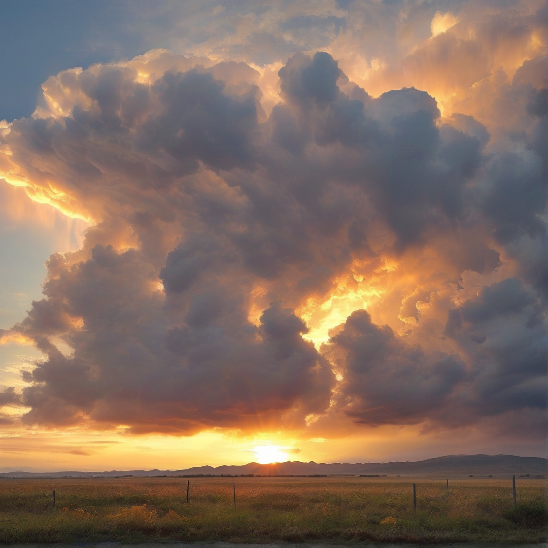 Dramatic Sunset Clouds