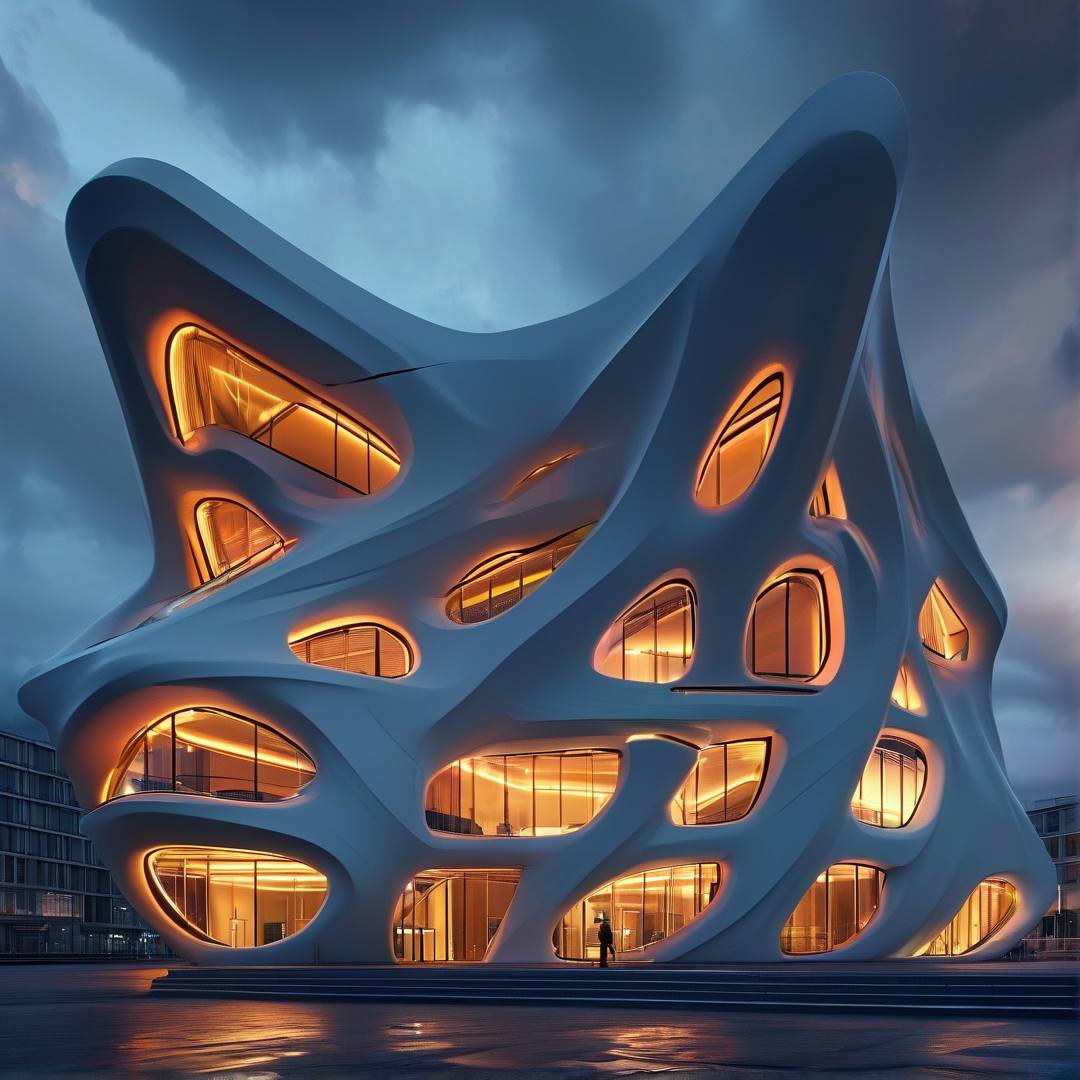 Futuristic Organic Building