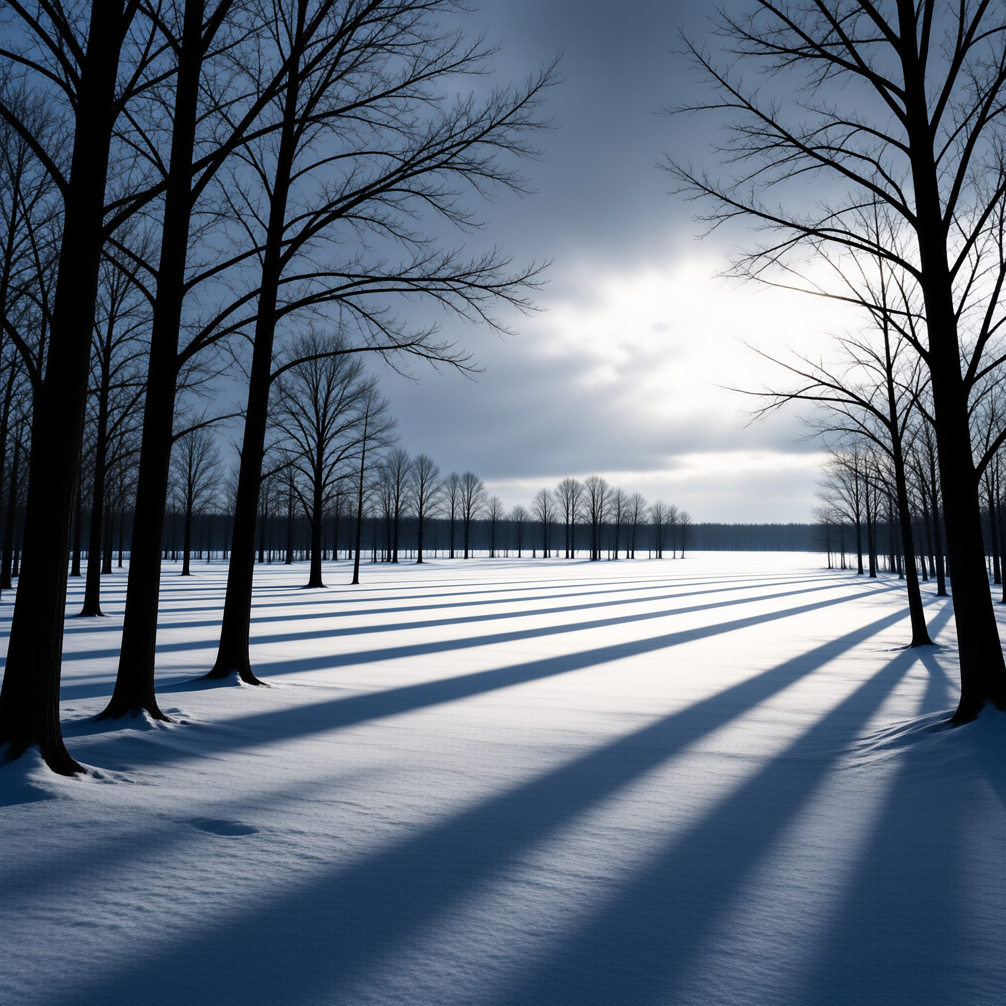 Winter Tree Path