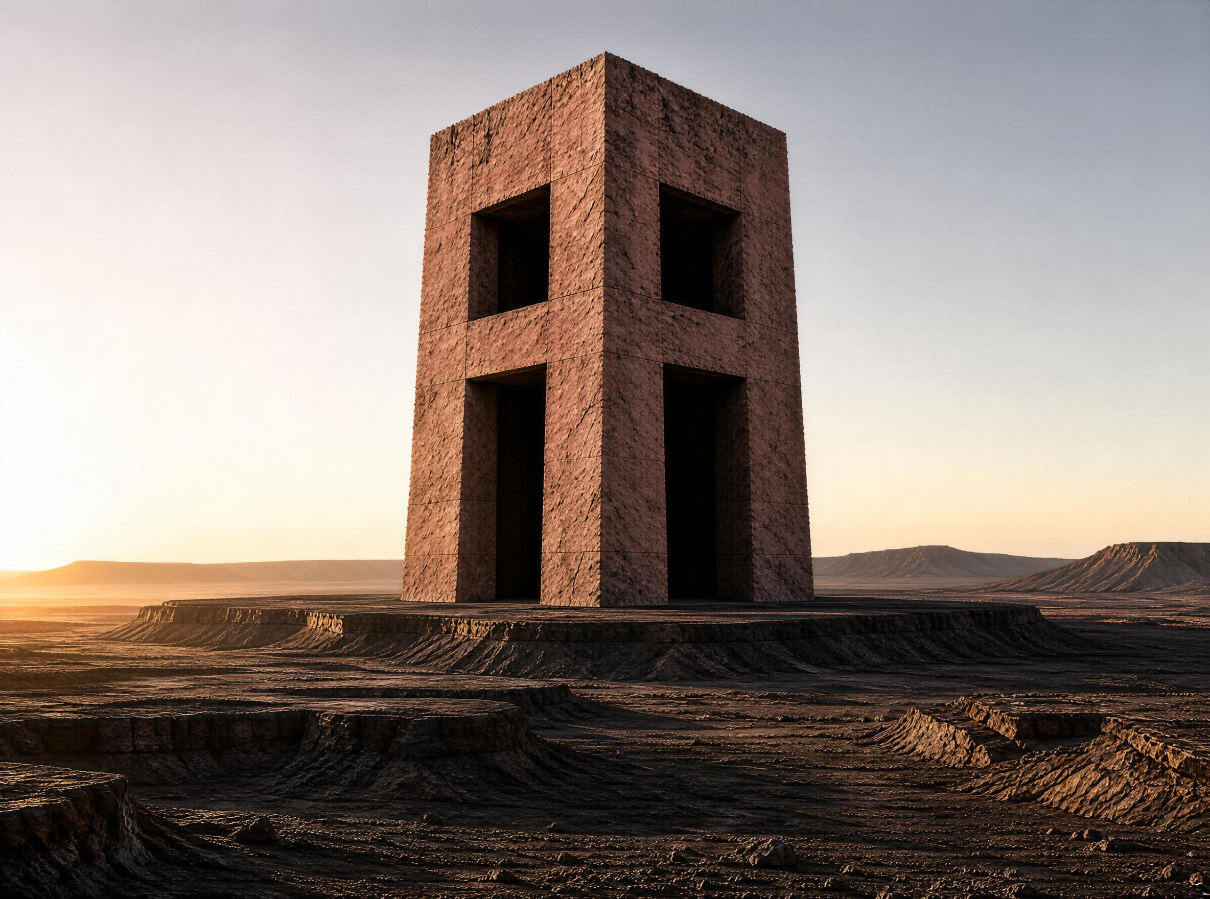 Desert Cuboid Monument