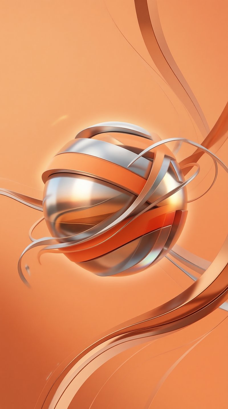 Abstract Metallic Sphere