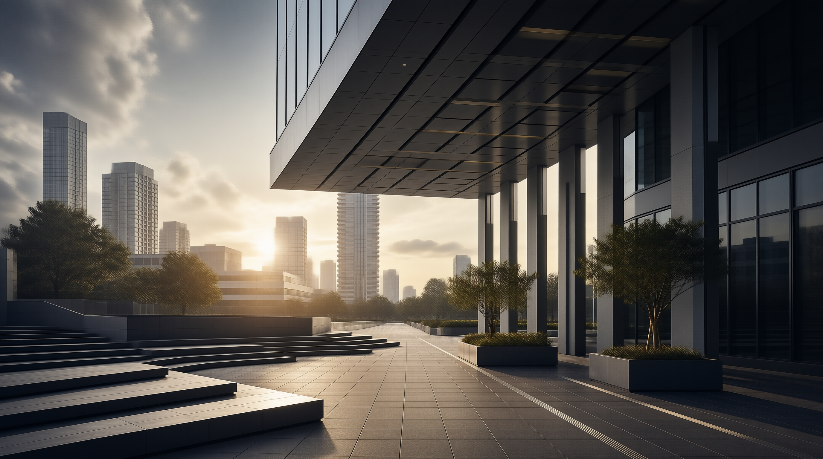Modern Corporate Plaza