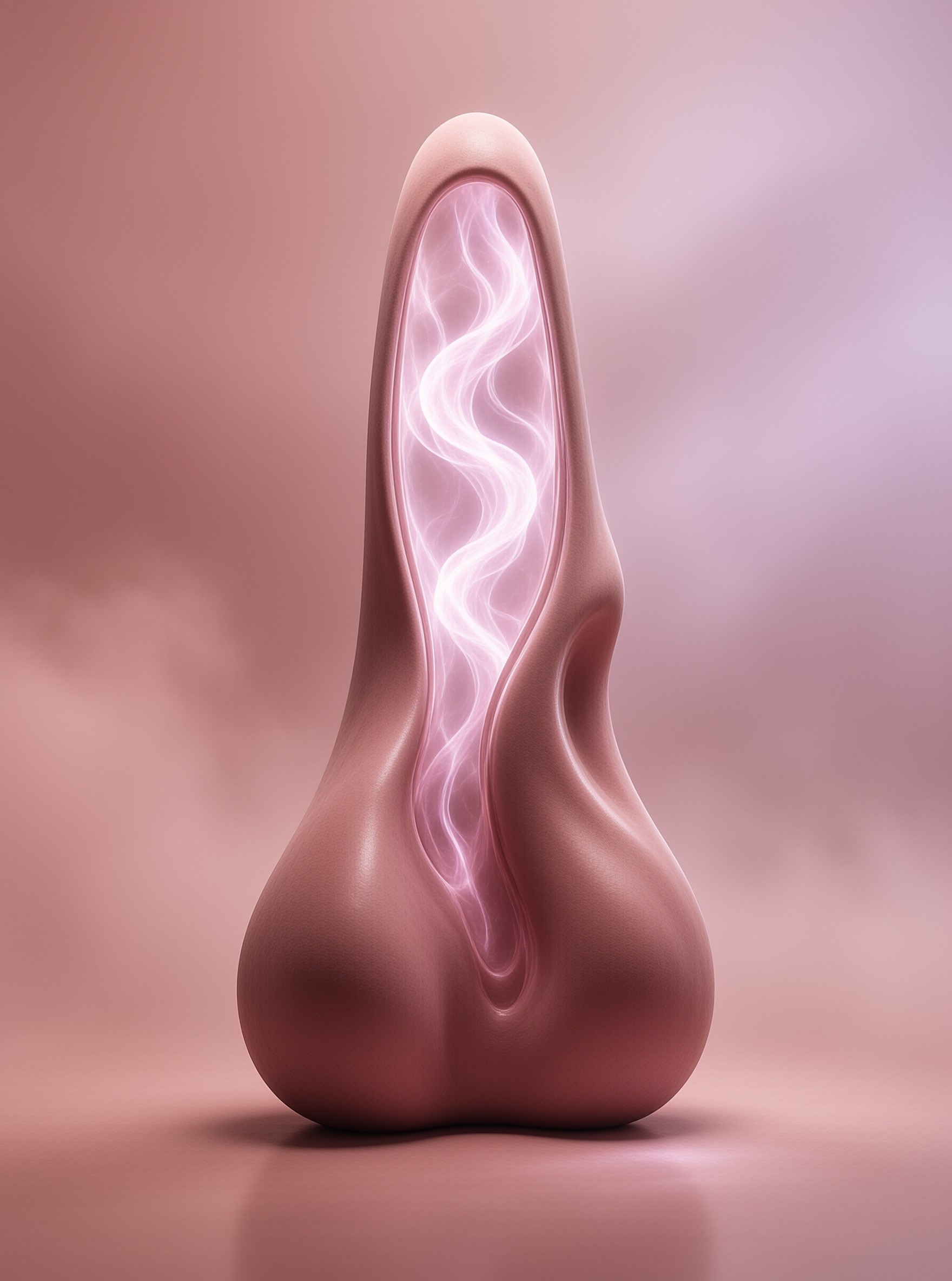 Rose Clay Vessel — Ethereal Core Study