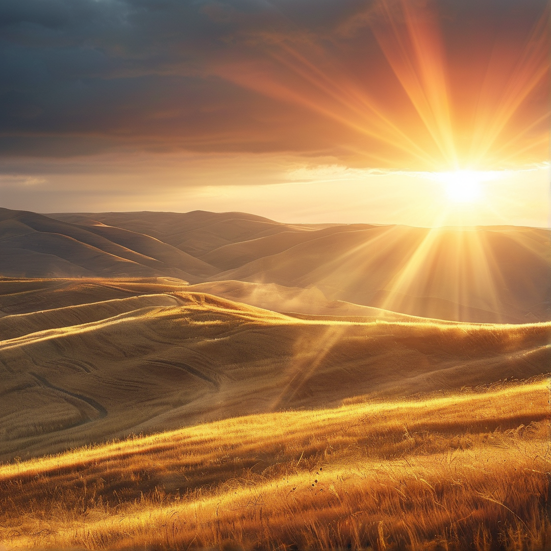 Golden Hills at Sunset