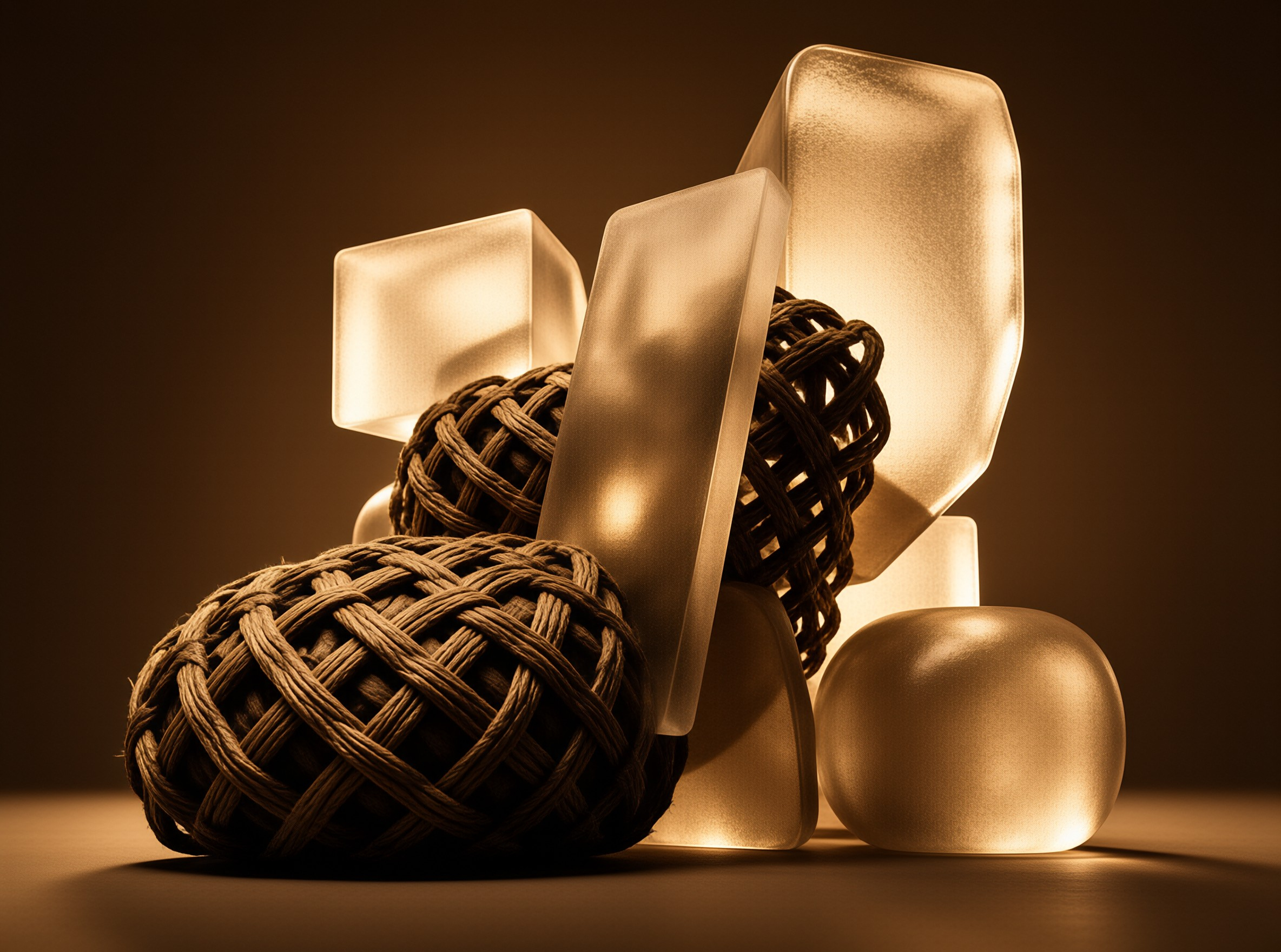 Minimalist Golden Still Life