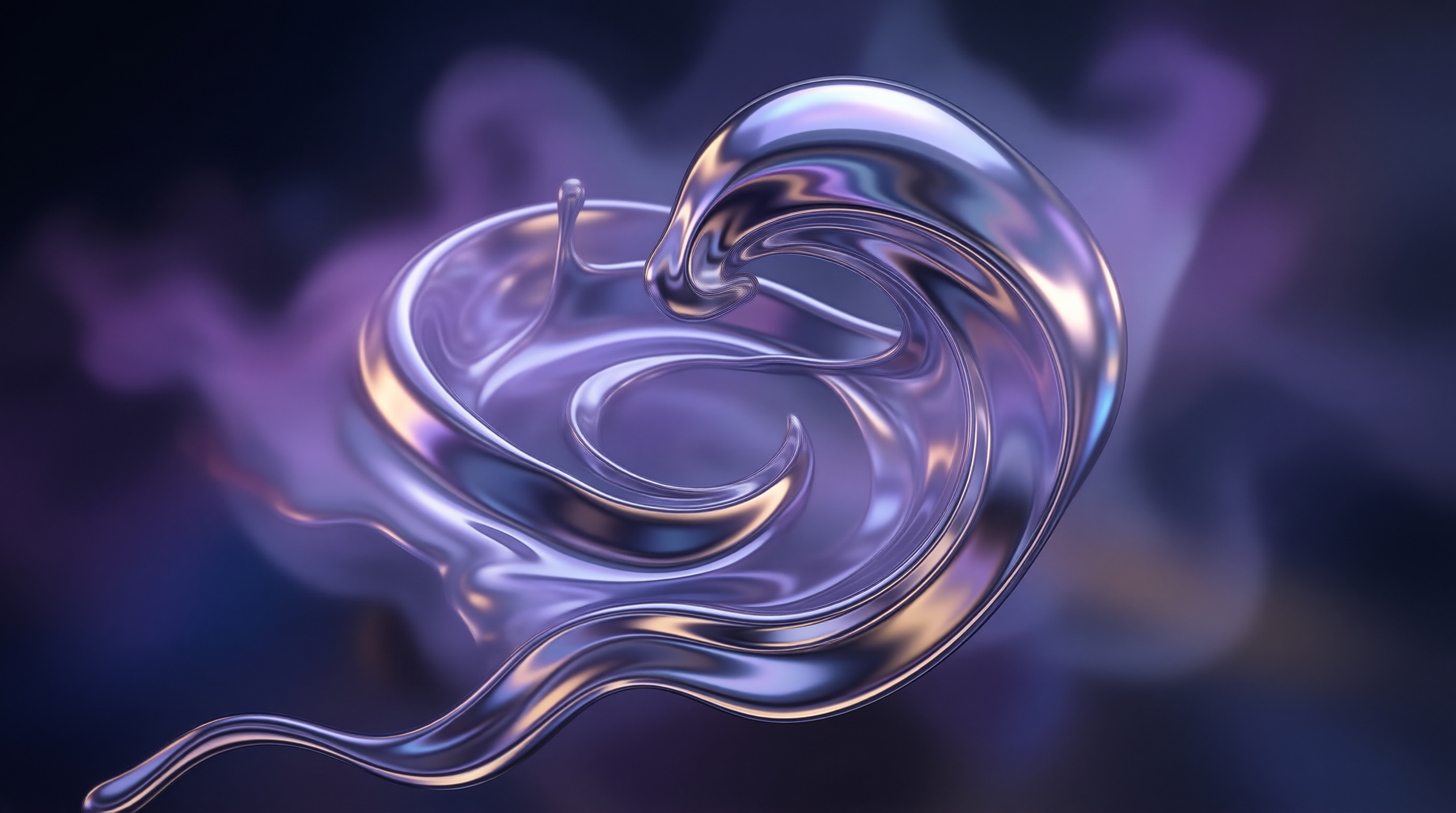 Metallic Swirling Liquid