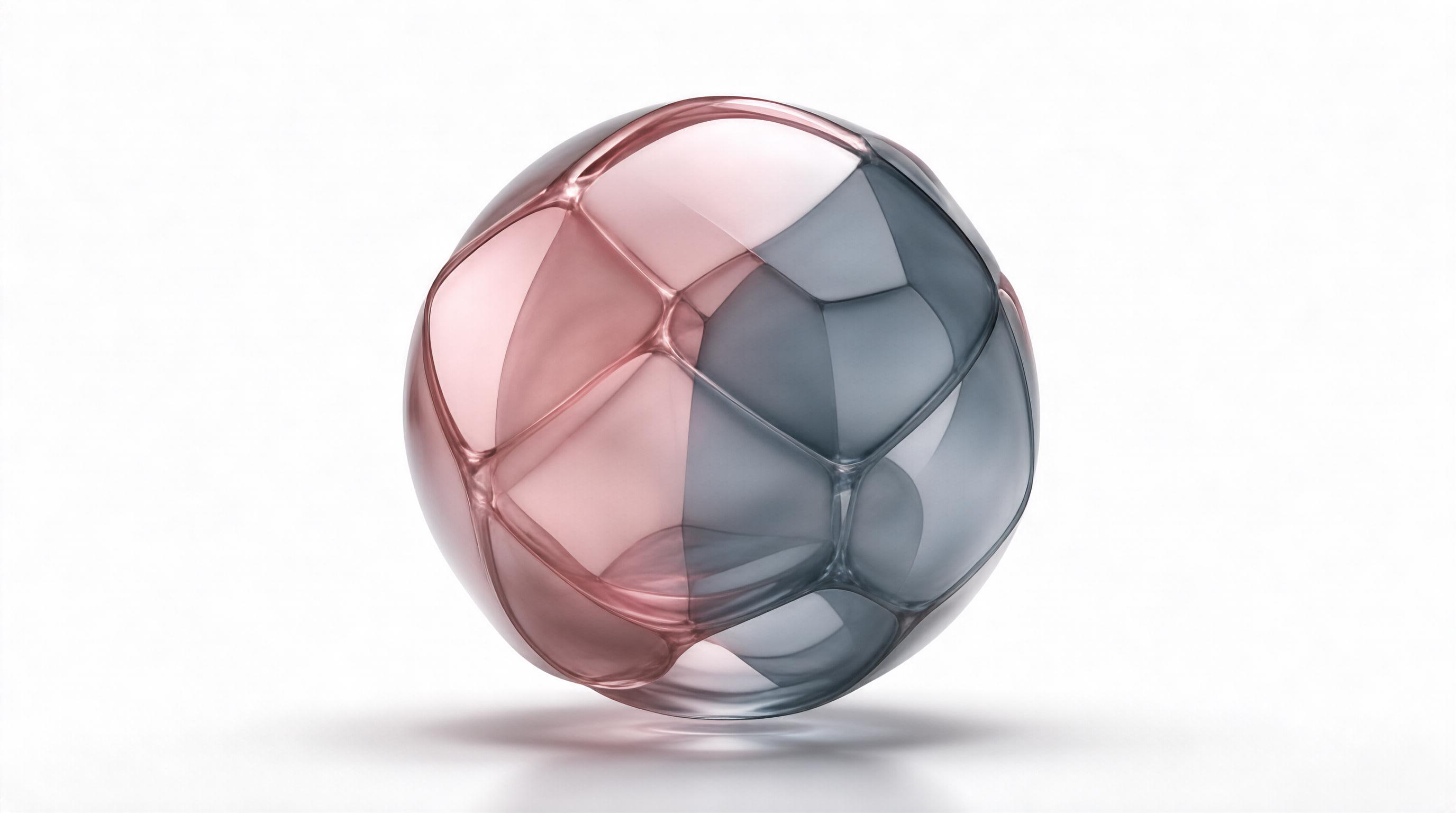 Translucent Colorful Geometric Sphere