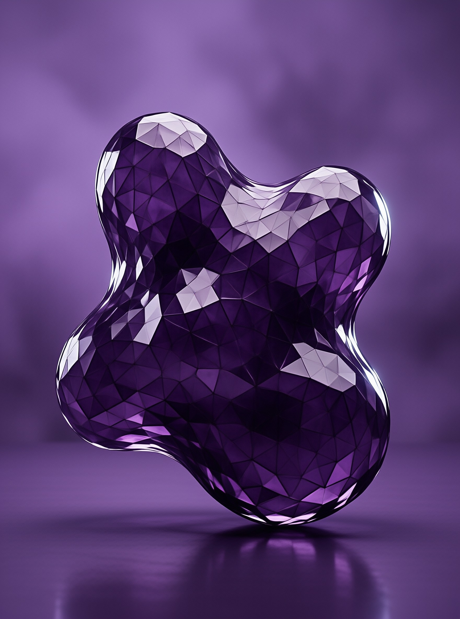 Purple Gemstone Abstract
