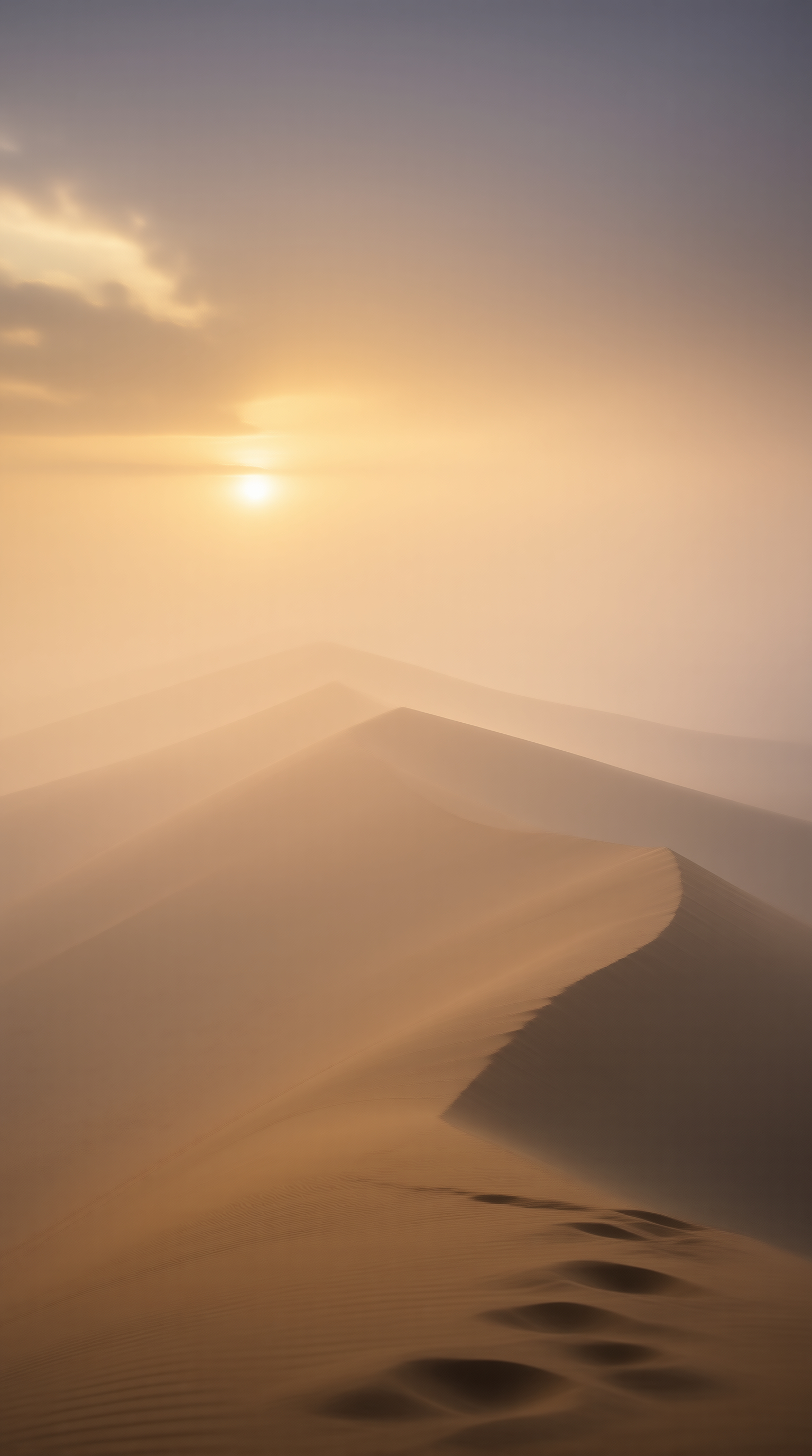 Misty Desert Dunes