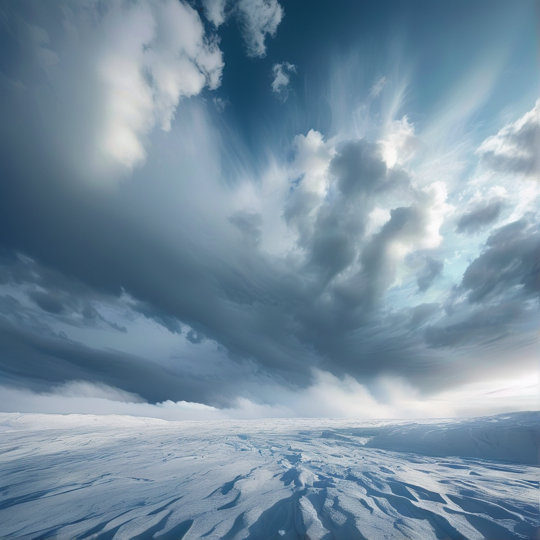 Dramatic Snowy Landscape