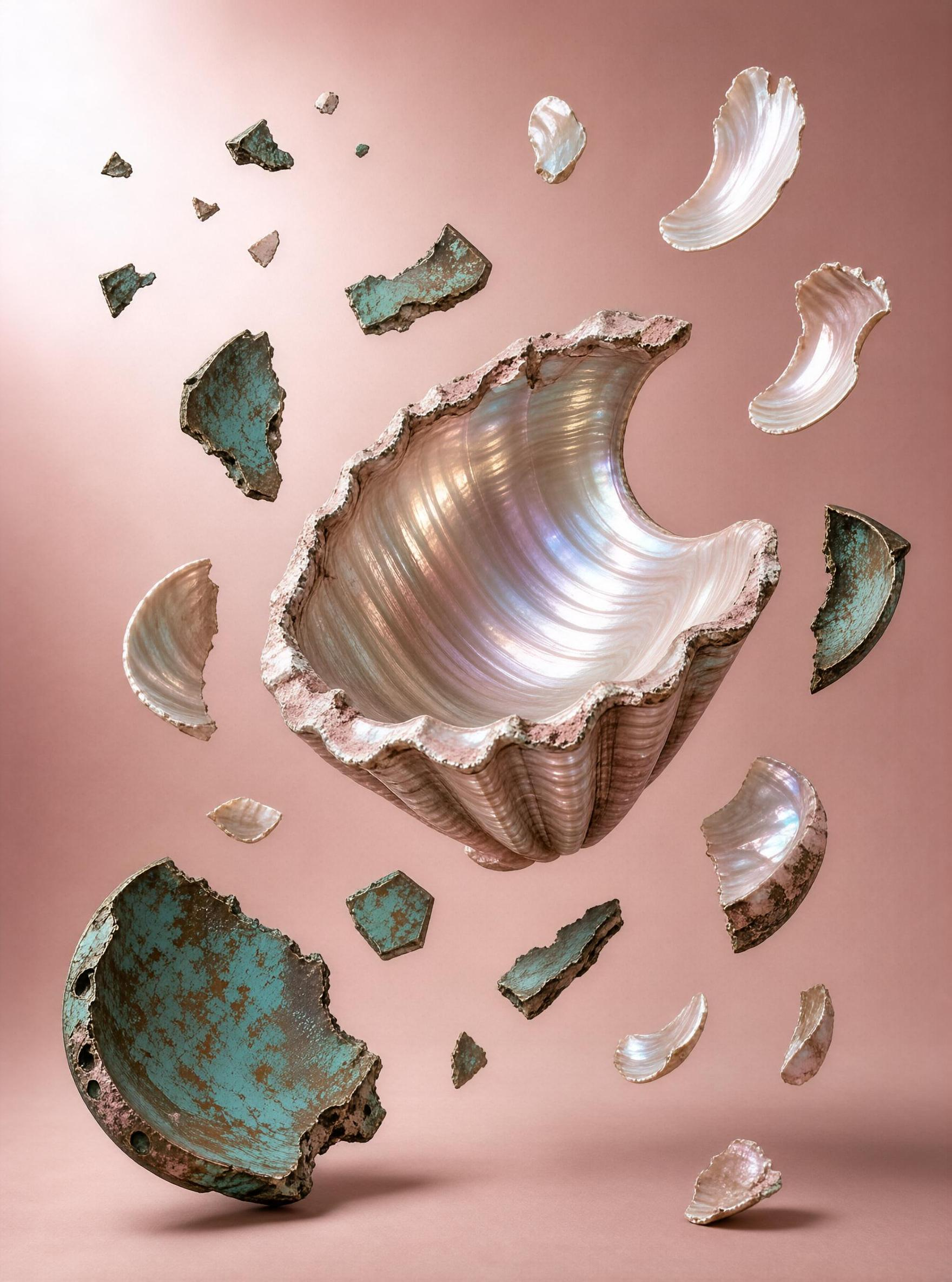 Shattered Nacre Shell