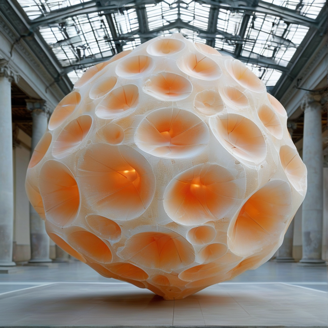 Glowing Cellular Sphere