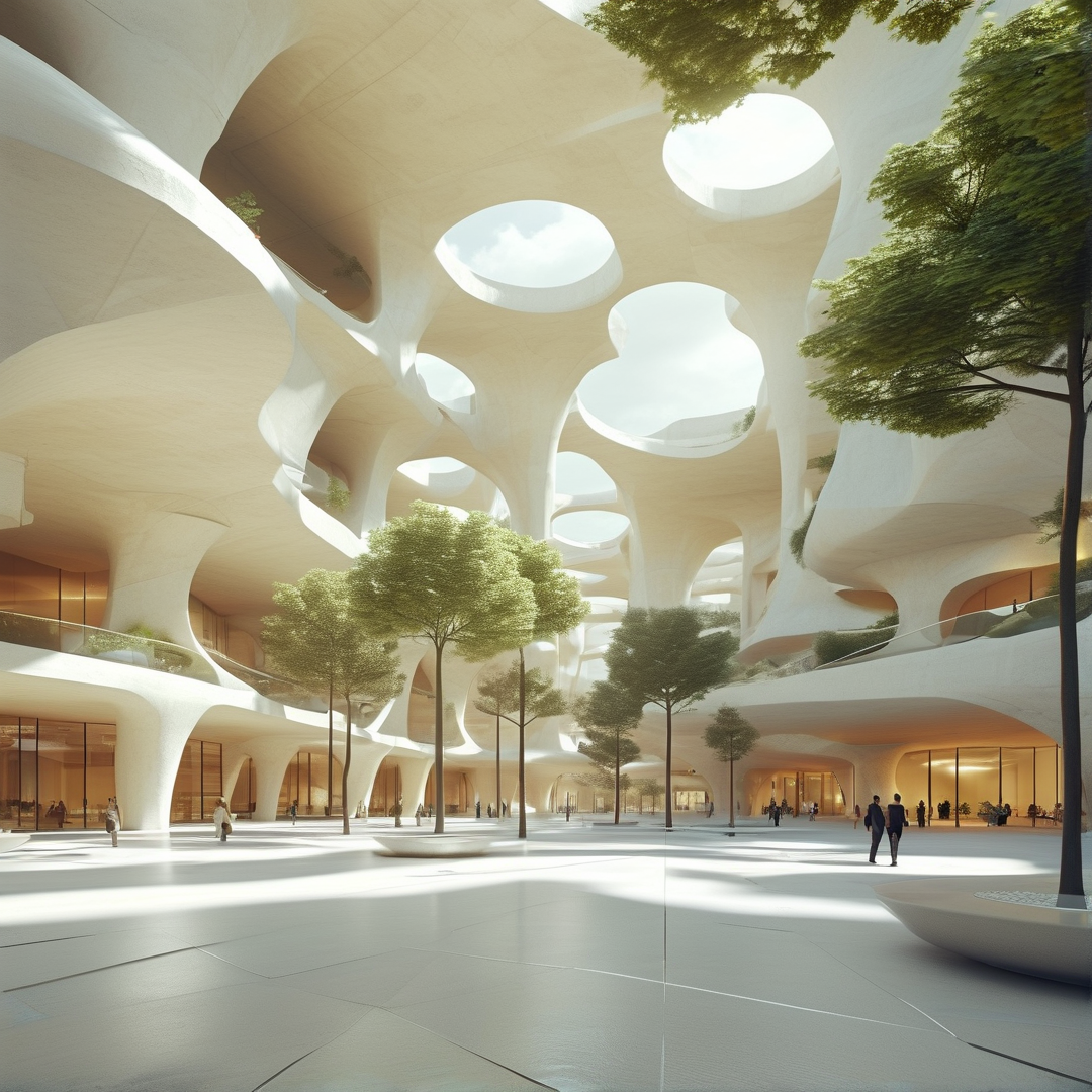 Futuristic Organic Building