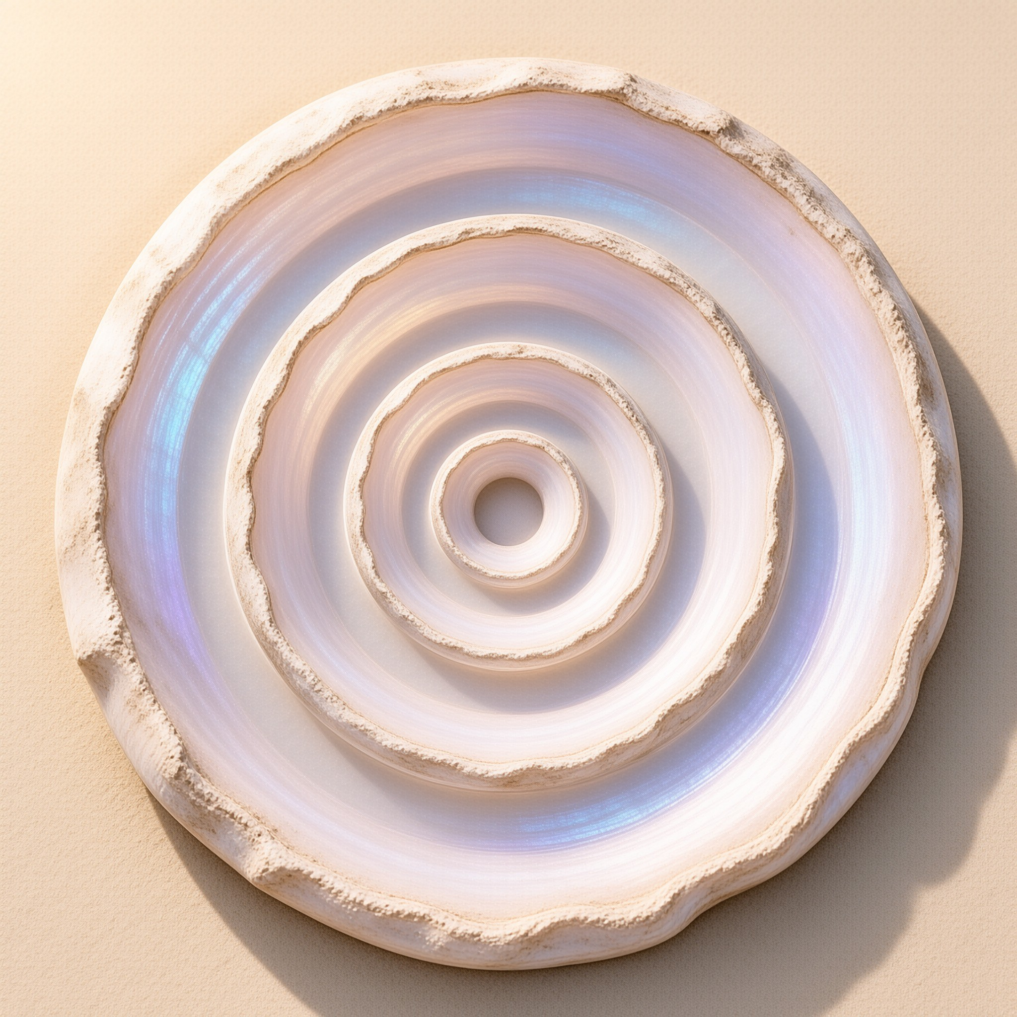 Iridescent Concentric Plate