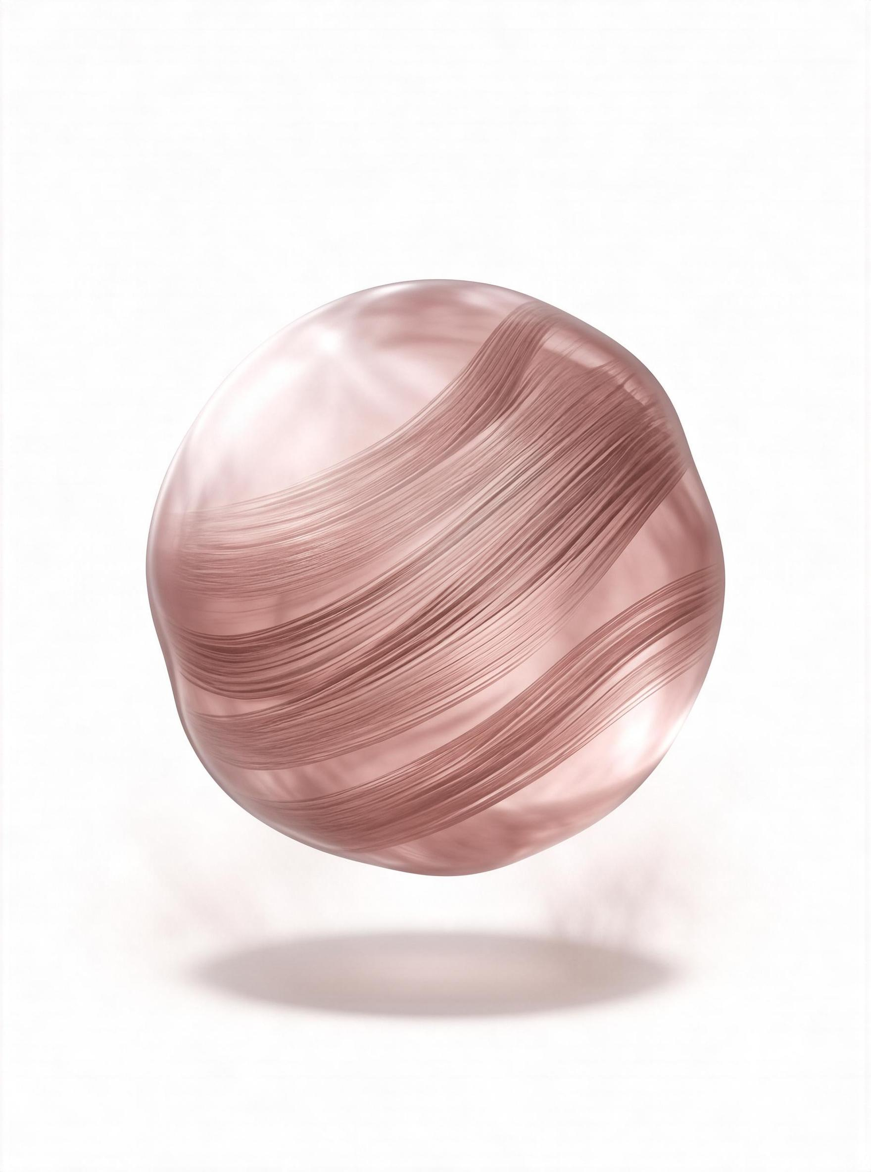 Pink Flowing Sphere