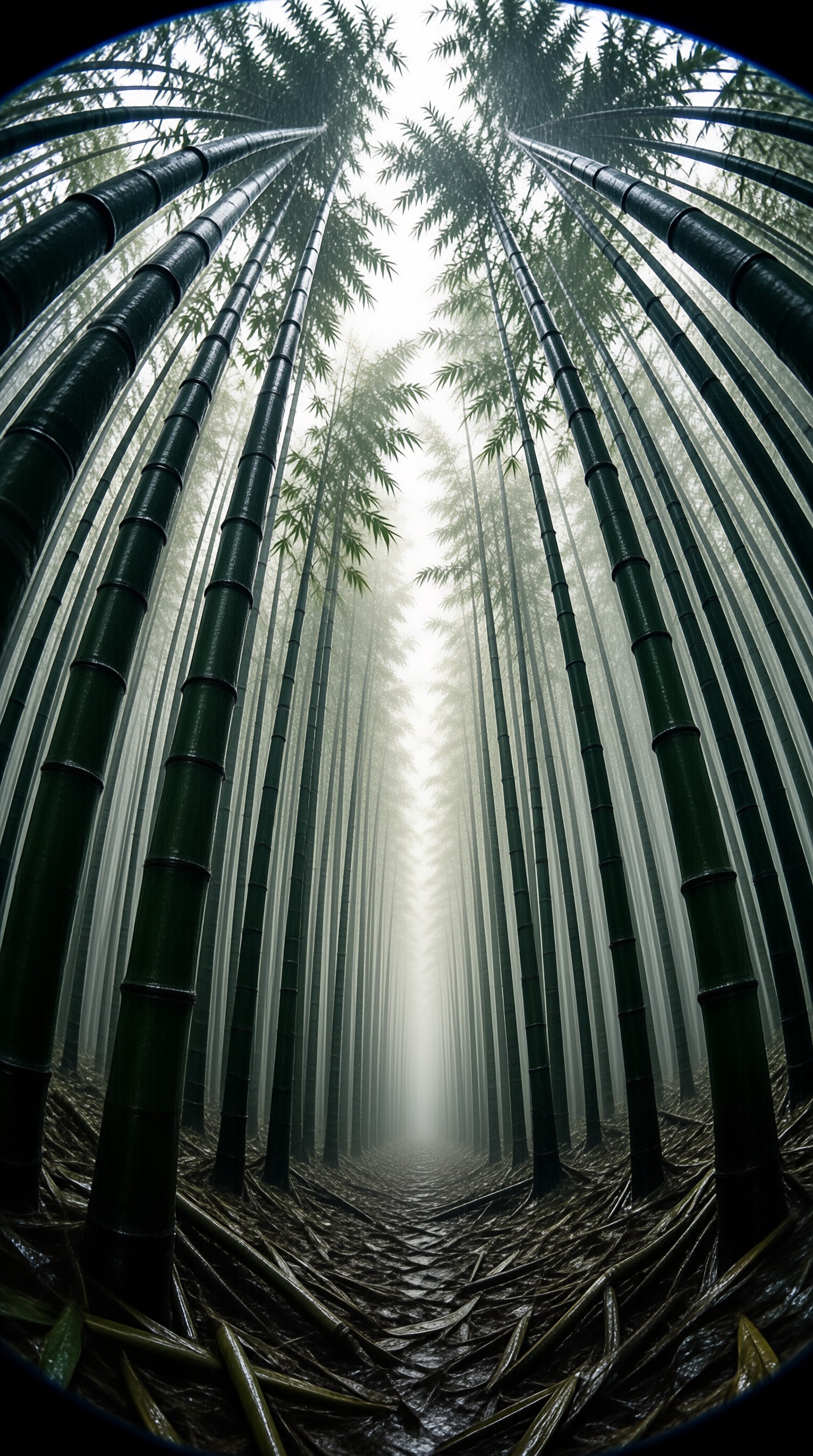 Misty Bamboo Forest