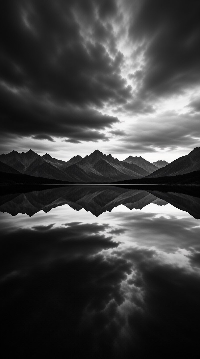 Dramatic Mountain Reflection