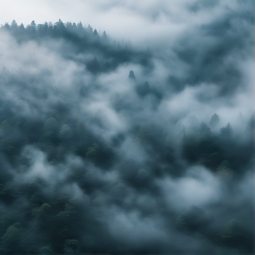 Misty Forest Landscape