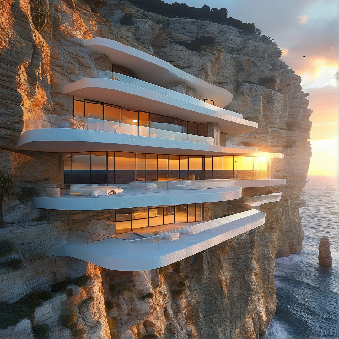 Modern Cliffside Villa