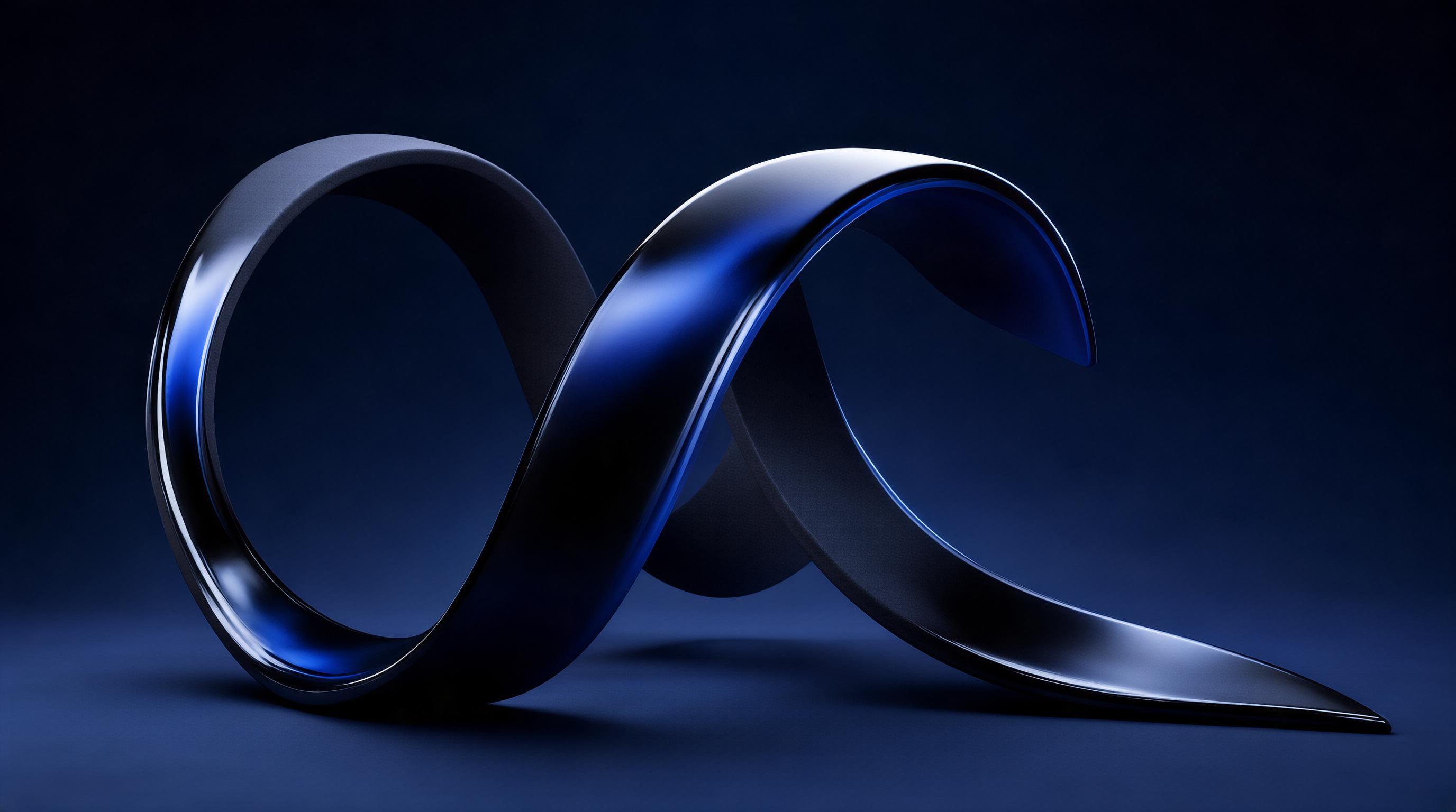 Metallic Infinity Symbol