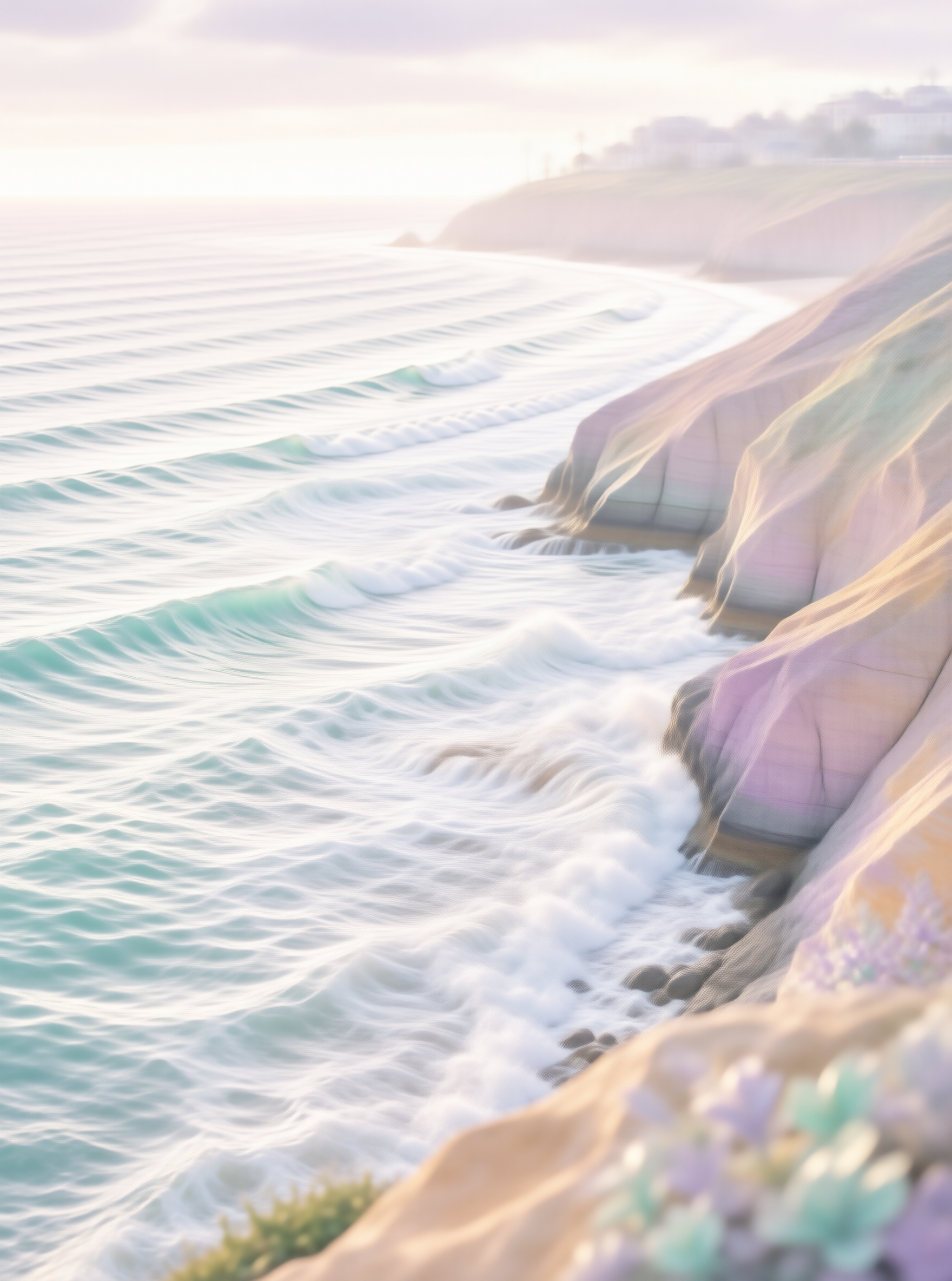 Dreamy Pastel Seascape
