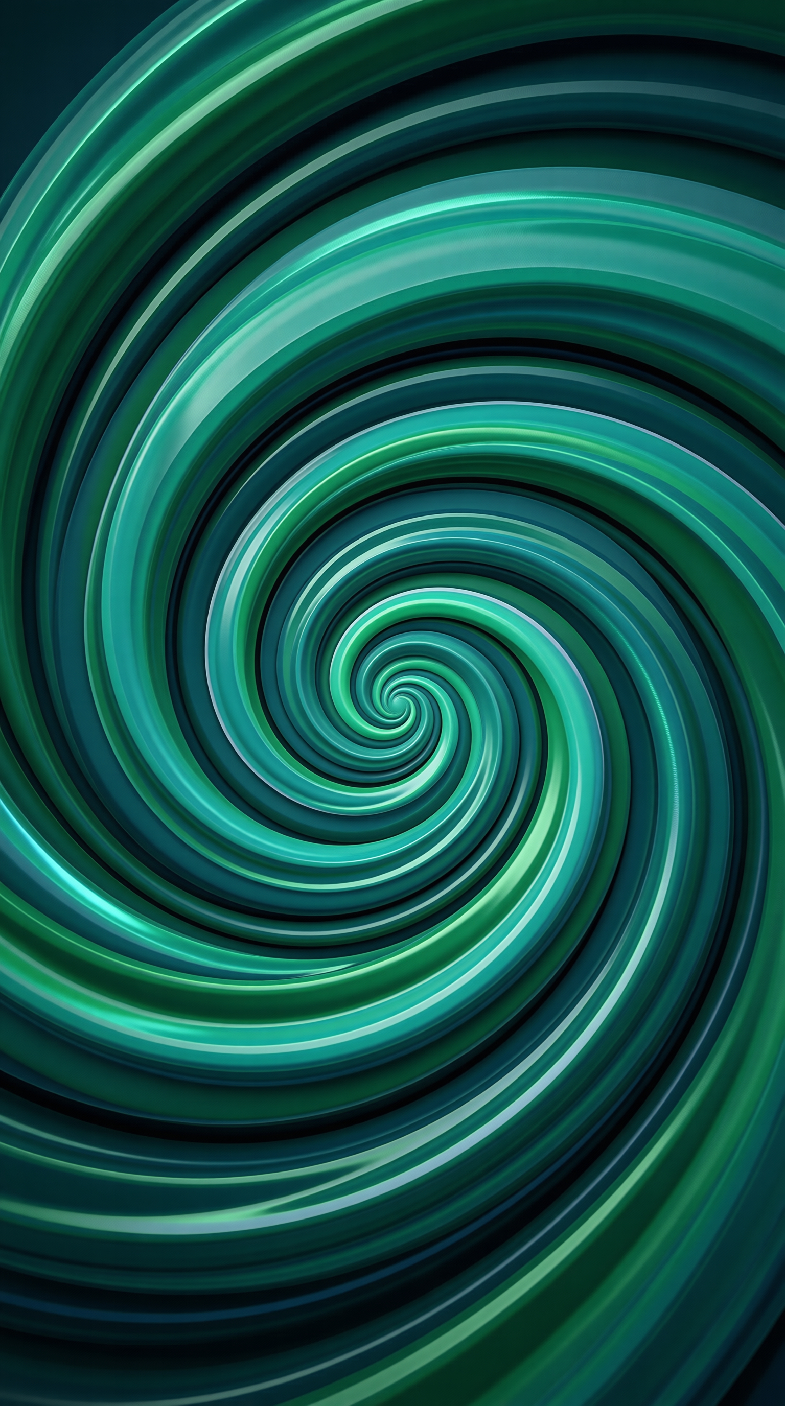 Green Spiral Pattern