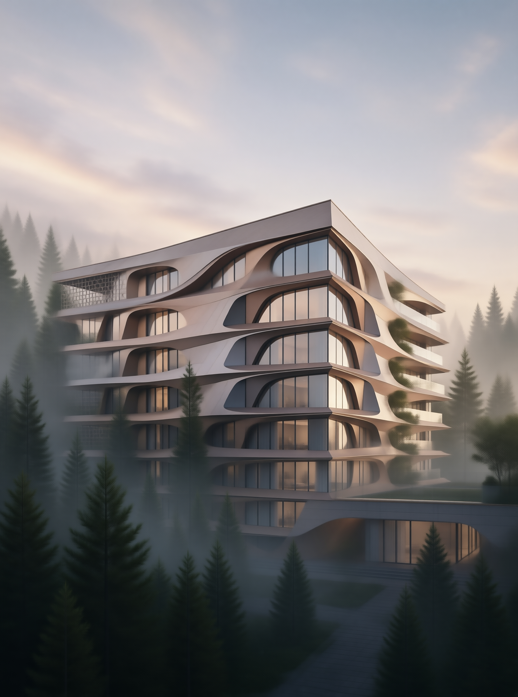 Misty Forest Architecture