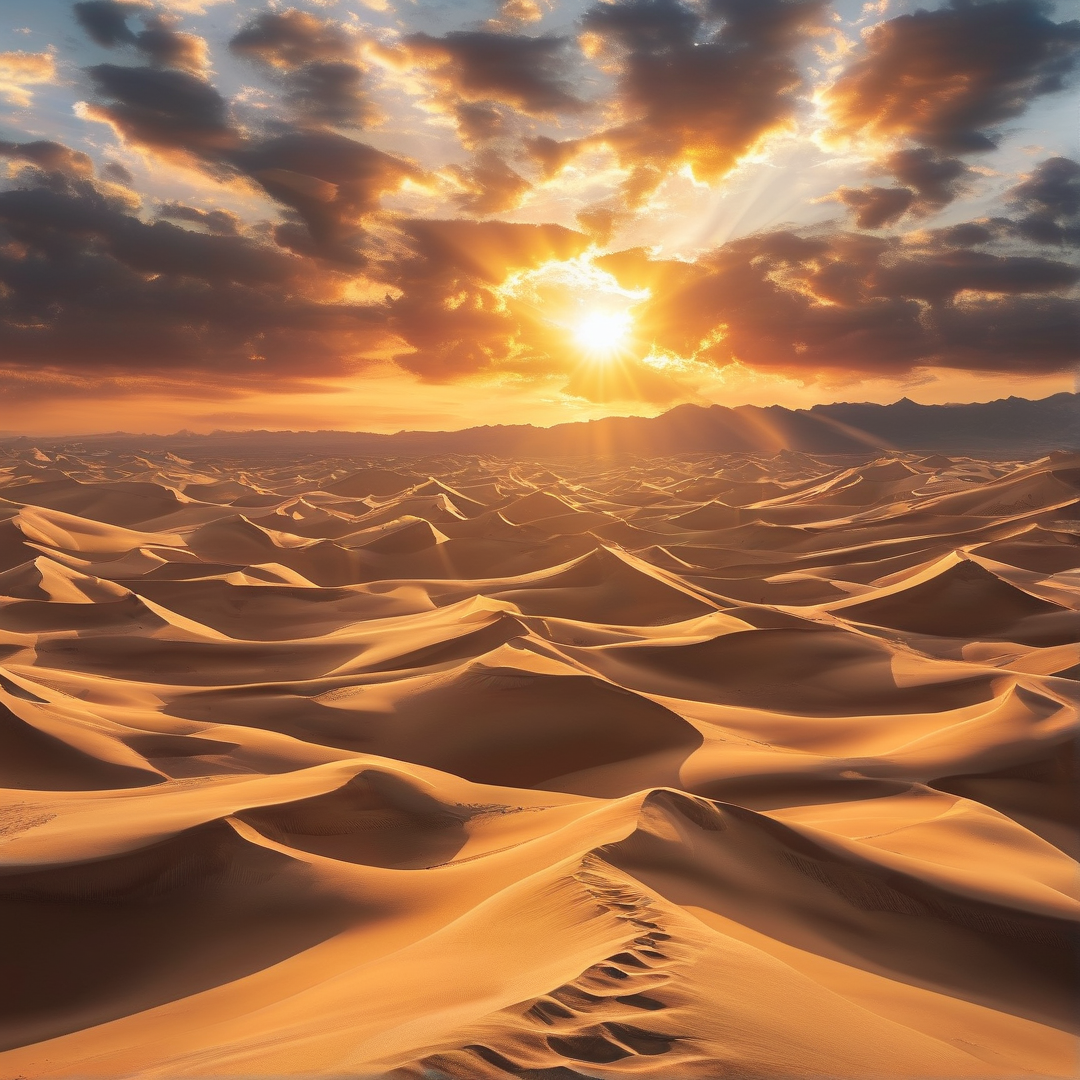 Desert Sunset Panorama